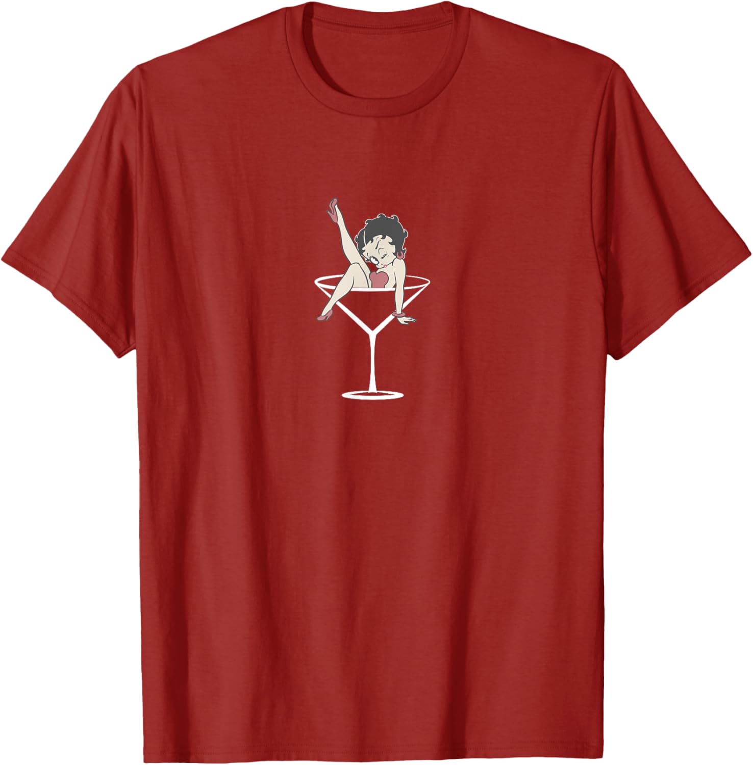 Betty Boop Vintage Classic Martini T-Shirt for Stylish Casual Wear - 2