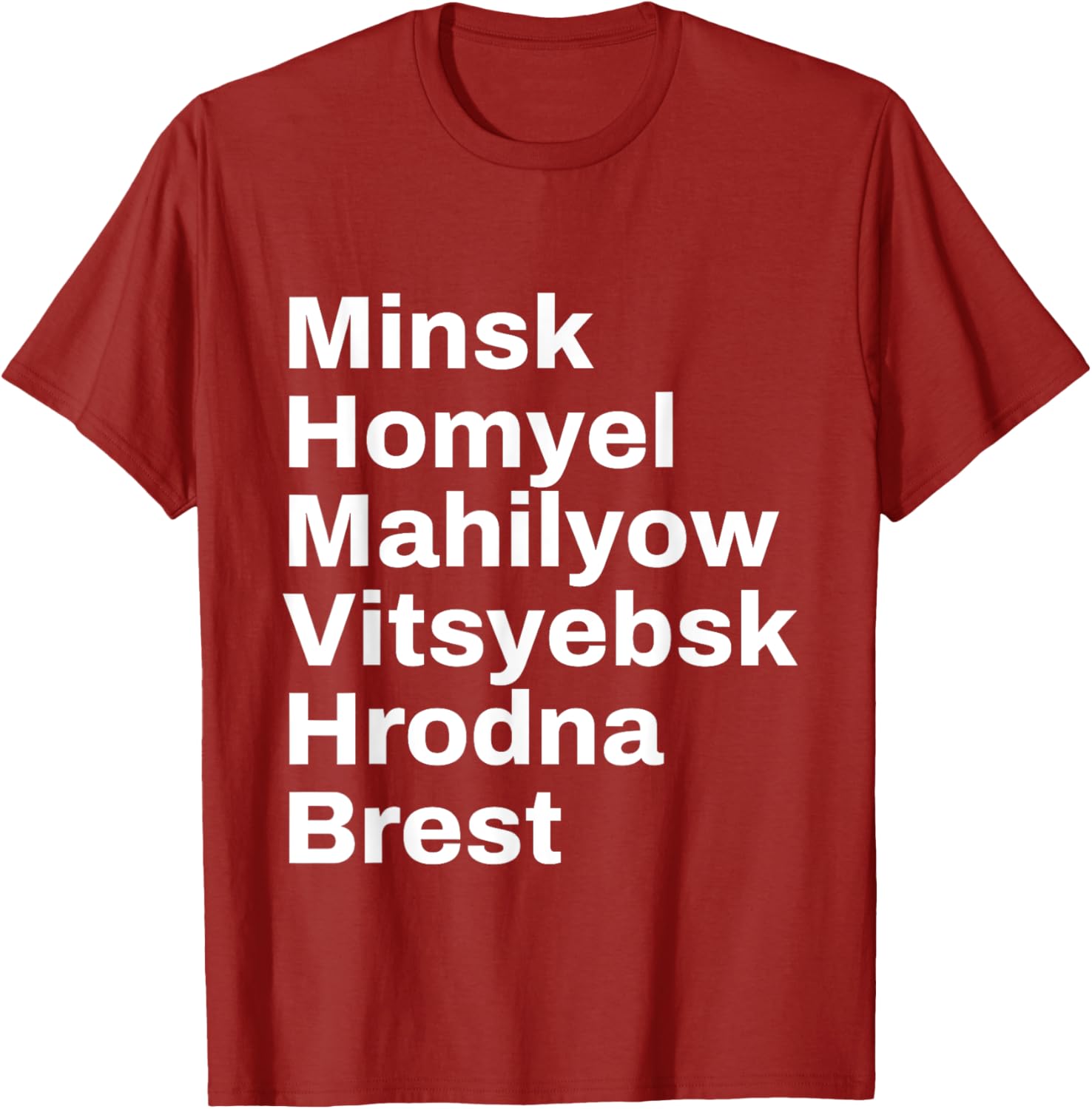 Belarus Cities Travel T-Shirt Perfect for Adventurers and Travelers - 12