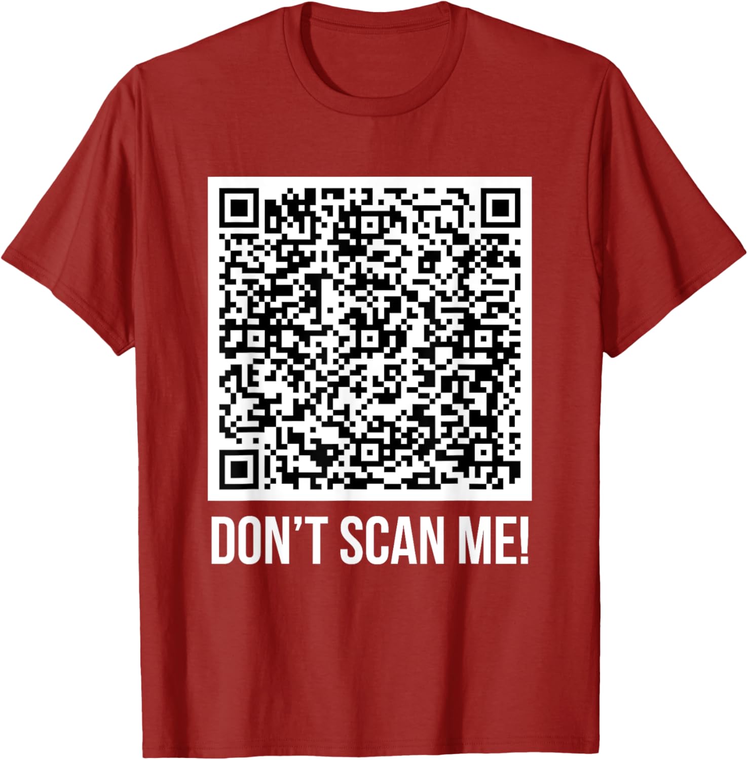 Funny Don't Scan Me QR Code Middle Finger Meme T-Shirt for Everyone - 25
