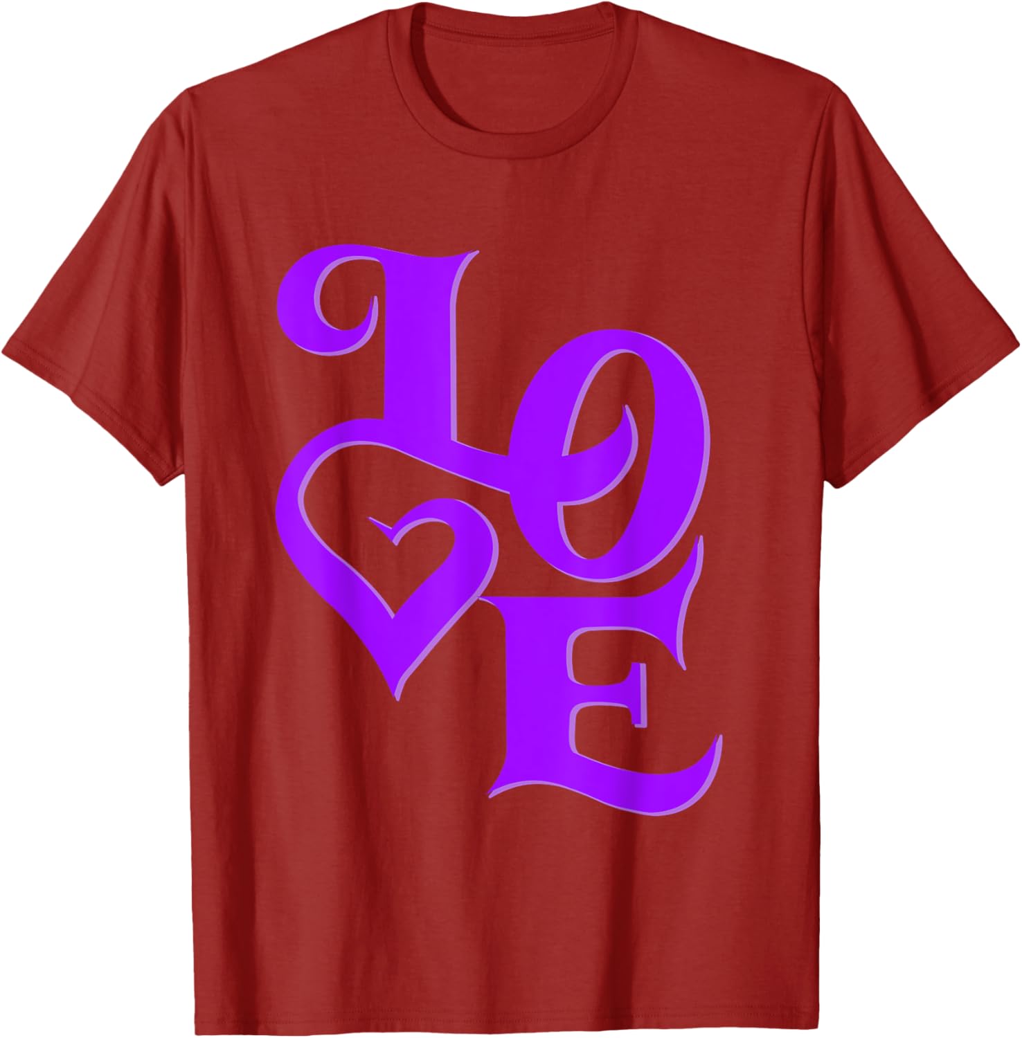 Purple Love Graphic T-Shirt for Stylish Casual Wear and Unique Fashion - 10