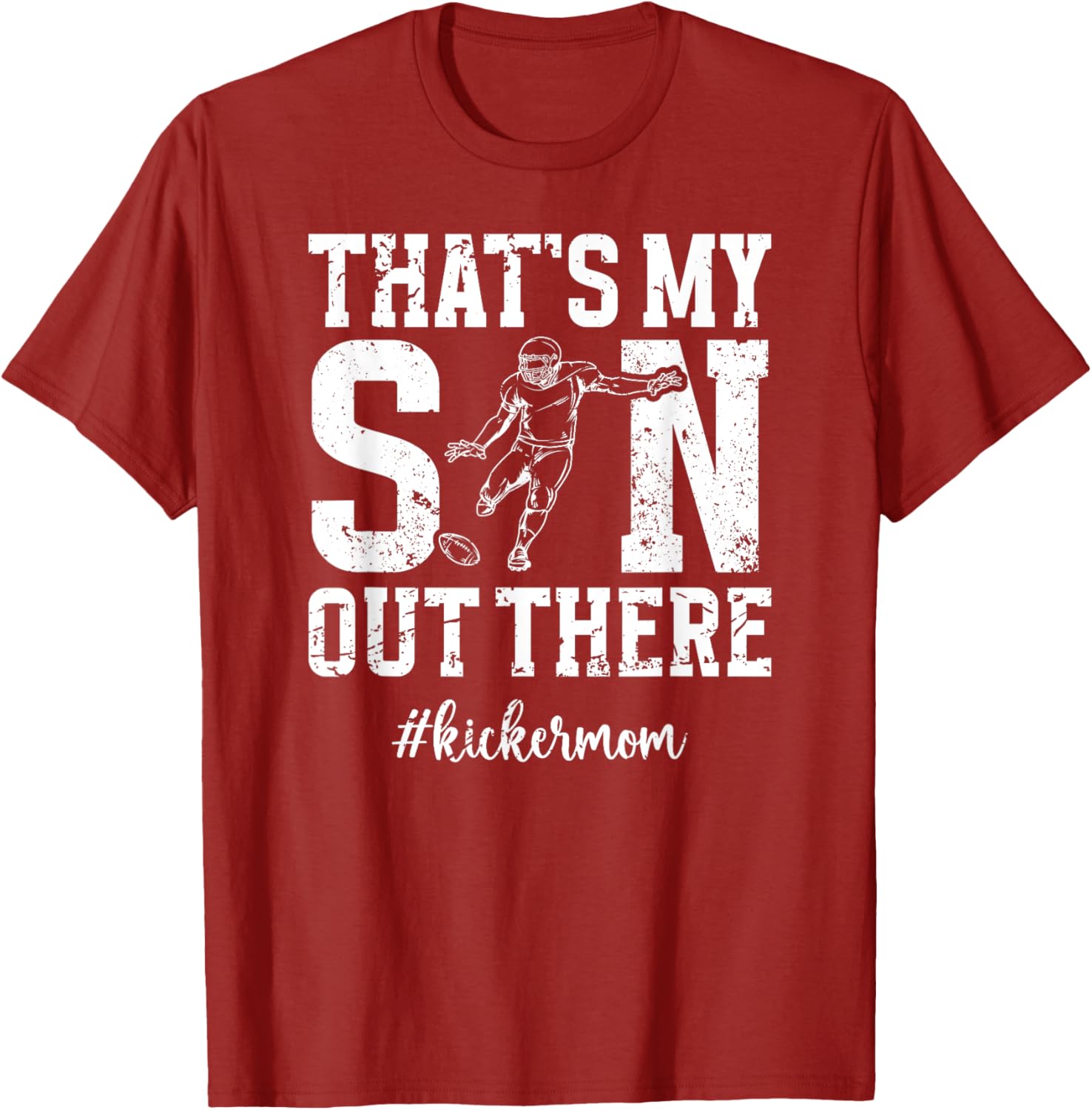That's My Son Football Kicker Mom T-Shirt for Proud Football Moms - 14