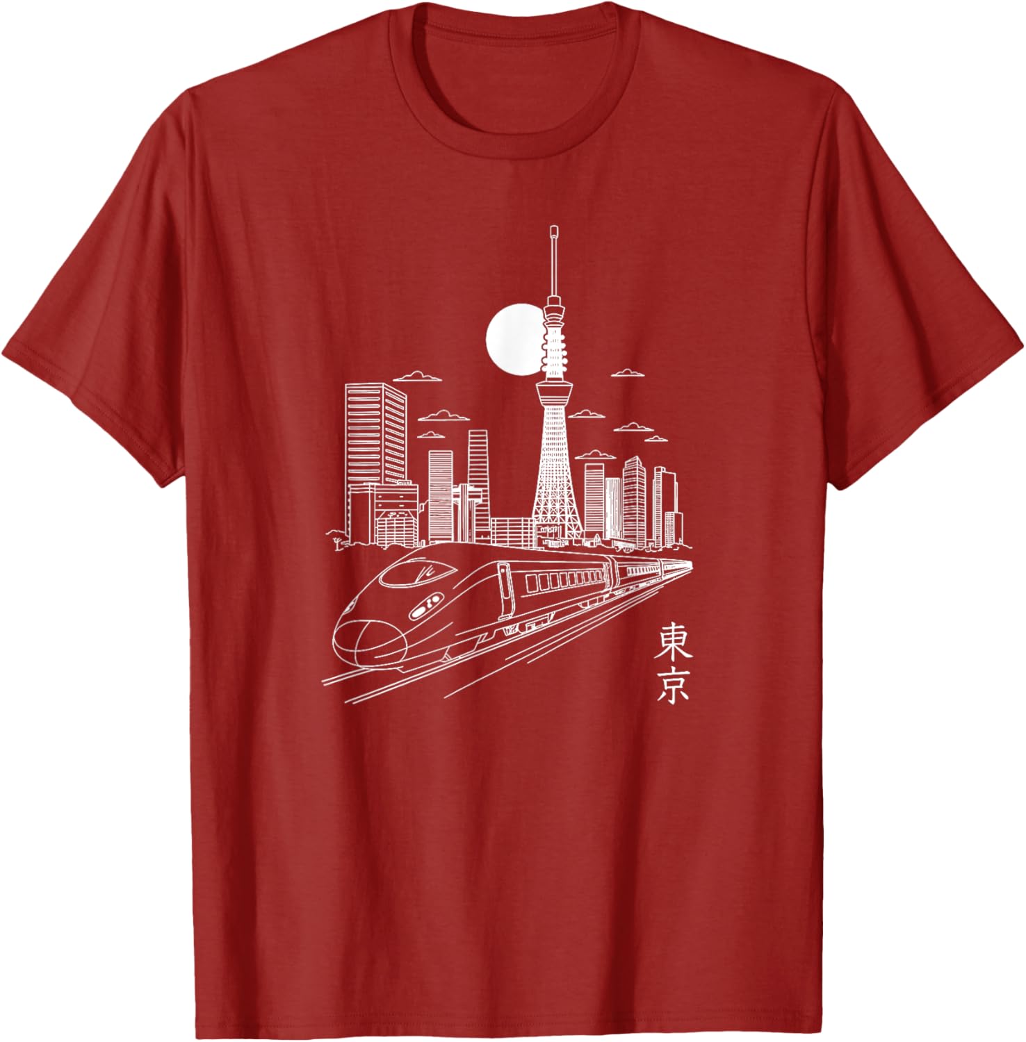 Tokyo Skyline T-Shirt with Skytree and Tokyo Tower Landmarks - 11