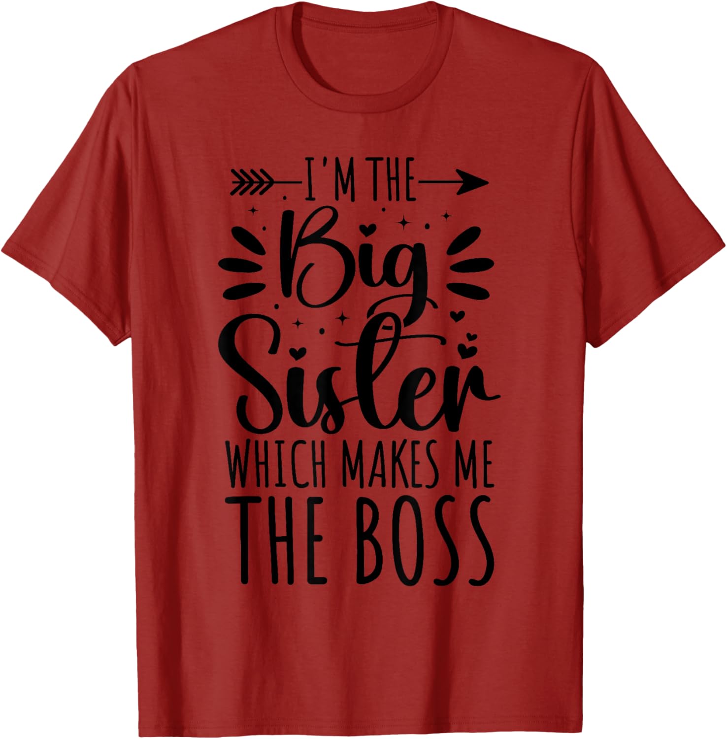 Big Sister Boss Funny Sibling T-Shirt for Proud Sisters - 21