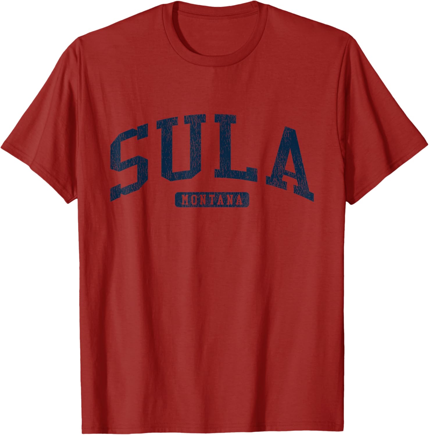 Sula Montana College University Style Blue T-Shirt for Casual Wear - 5