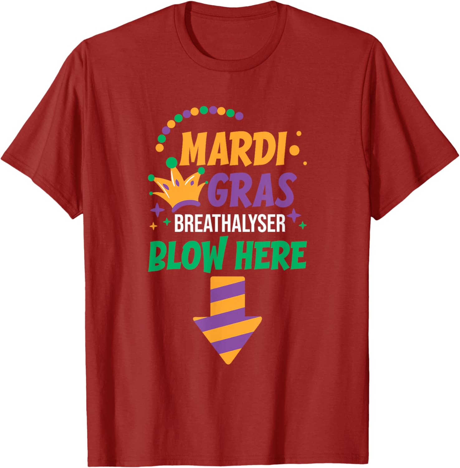 Funny Mardi Gras Breathalyser T-Shirt for Men - Festive Adult Clothing - 10
