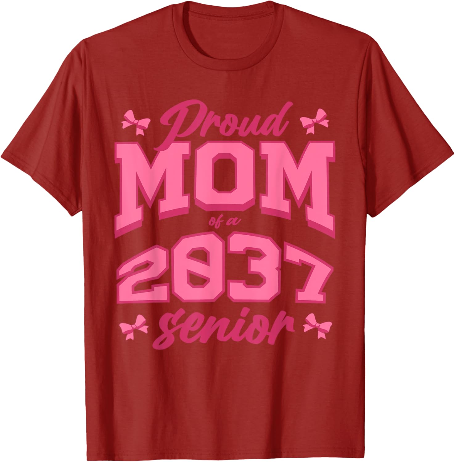 Proud Mom of 2037 Graduate Coquette T-Shirt - Stylish and Fun Apparel - 2