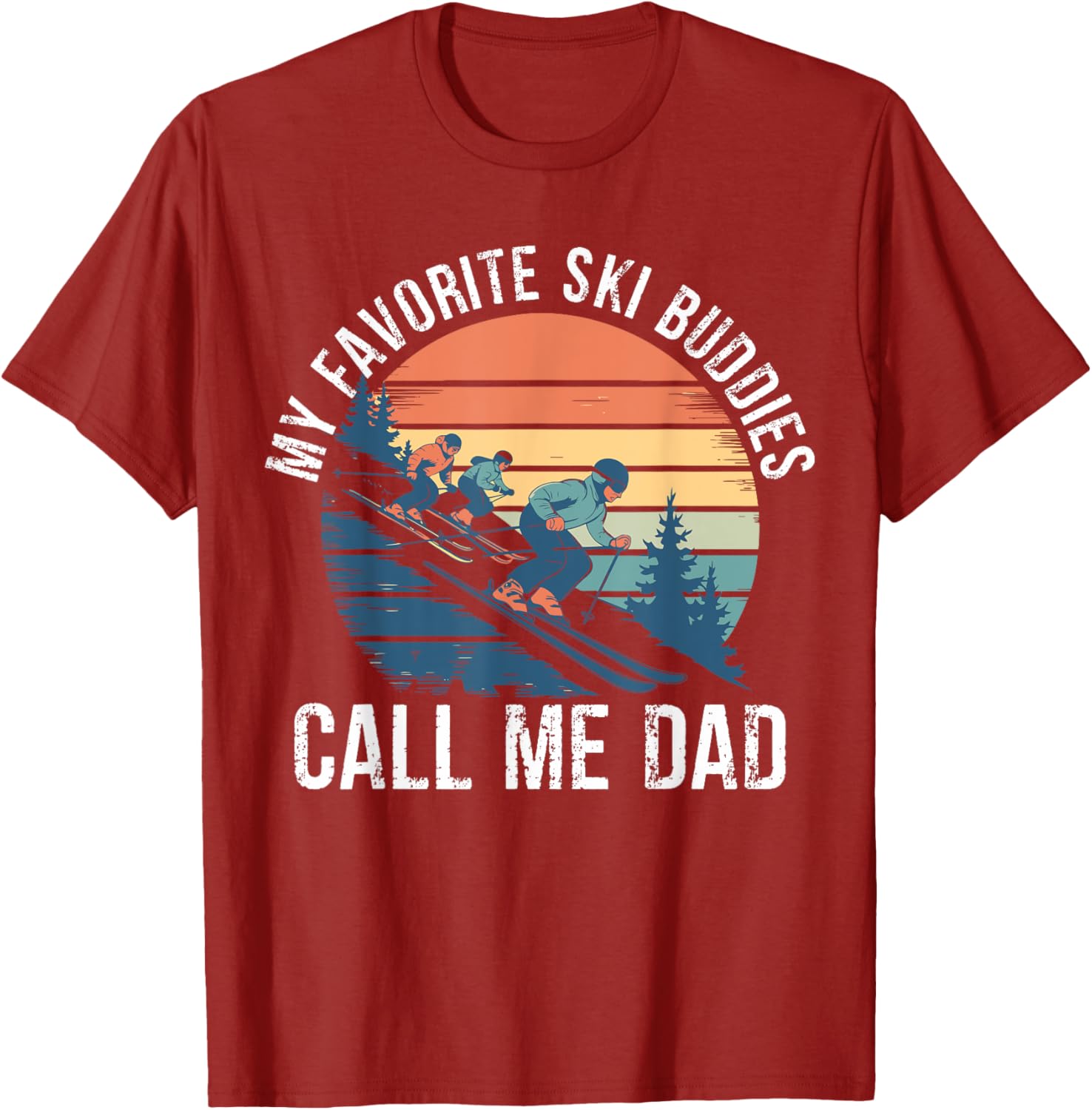Retro Ski Dad T-Shirt for Ski Lovers, Perfect Gift for Ski Buddies - 25