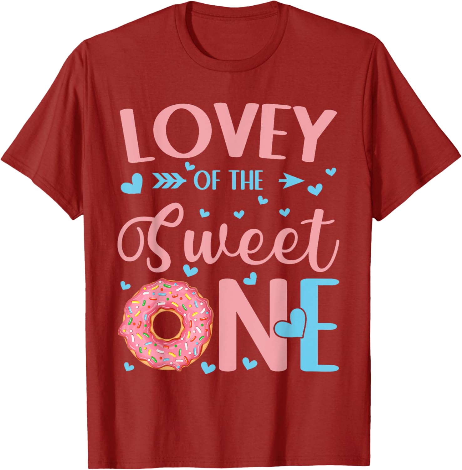 Sweet One First Birthday Donut Party Lovie T-Shirt for Girls - 10