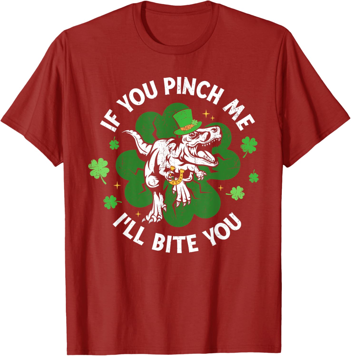 Funny Dinosaur T-Shirt for Men and Women - If You Pinch Me I'll Bite You - 5