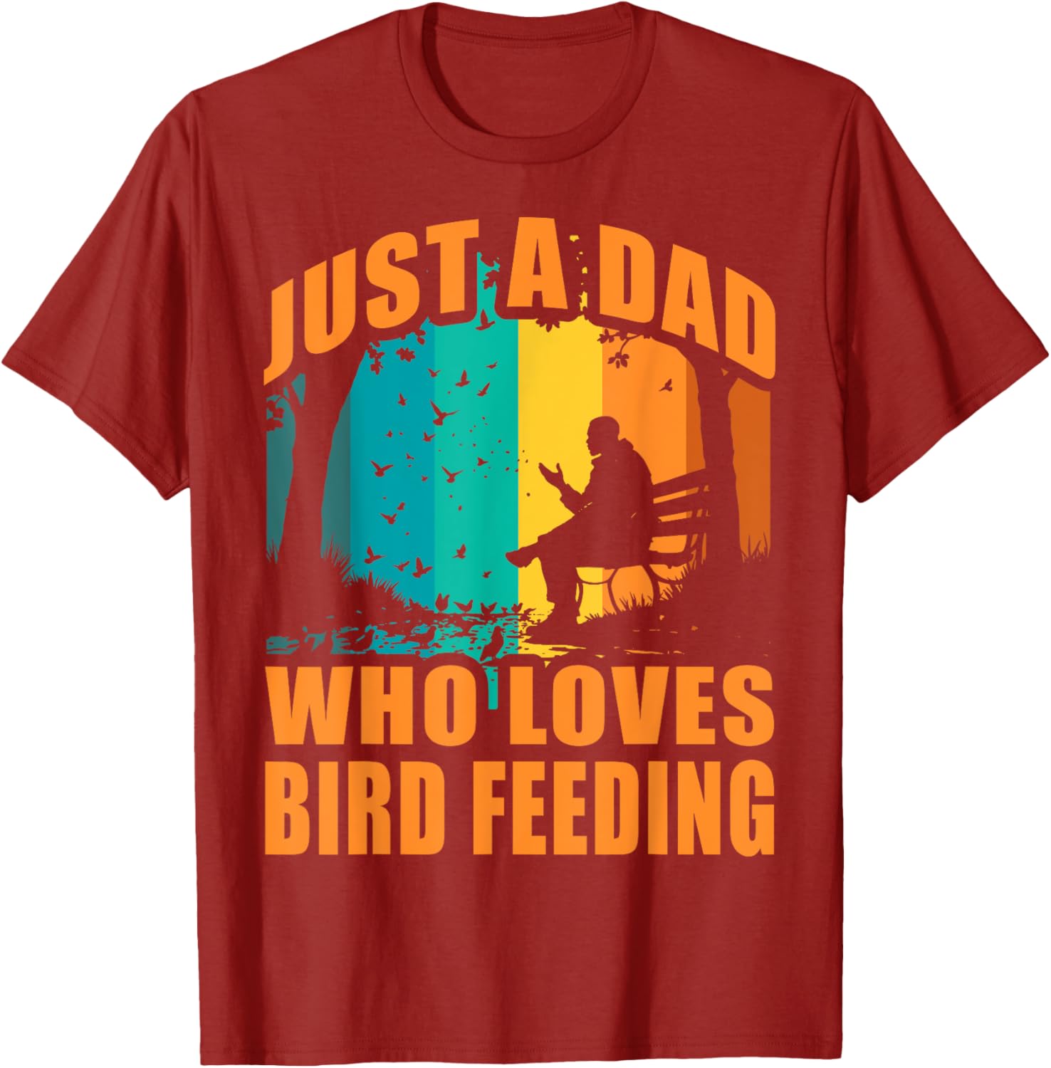 Funny Birdwatching T-Shirt for Dads Who Love Bird Feeding Activities - 5