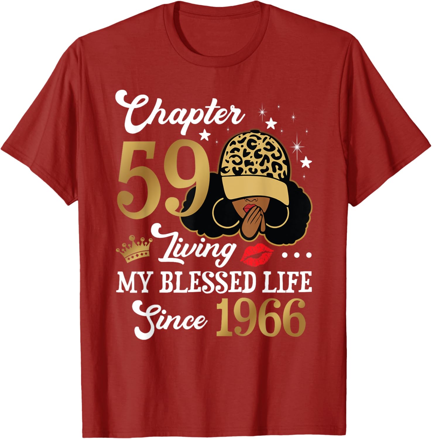 Black Woman Chapter 59 Blessed Life Since 1966 T-Shirt for All Ages - 4