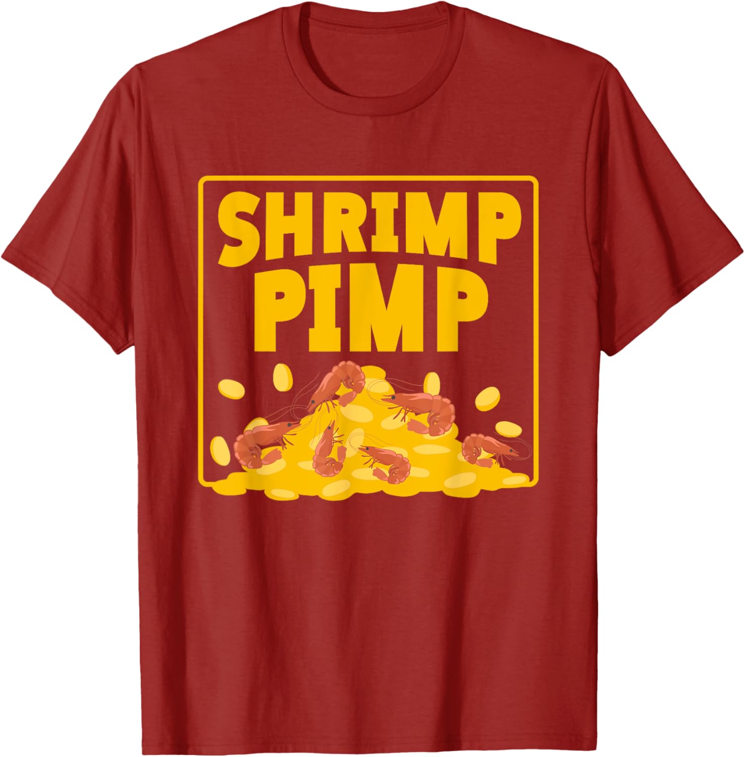 Shrimp Pimp Money Fun Illustration T-Shirt for Seafood Lovers - 6