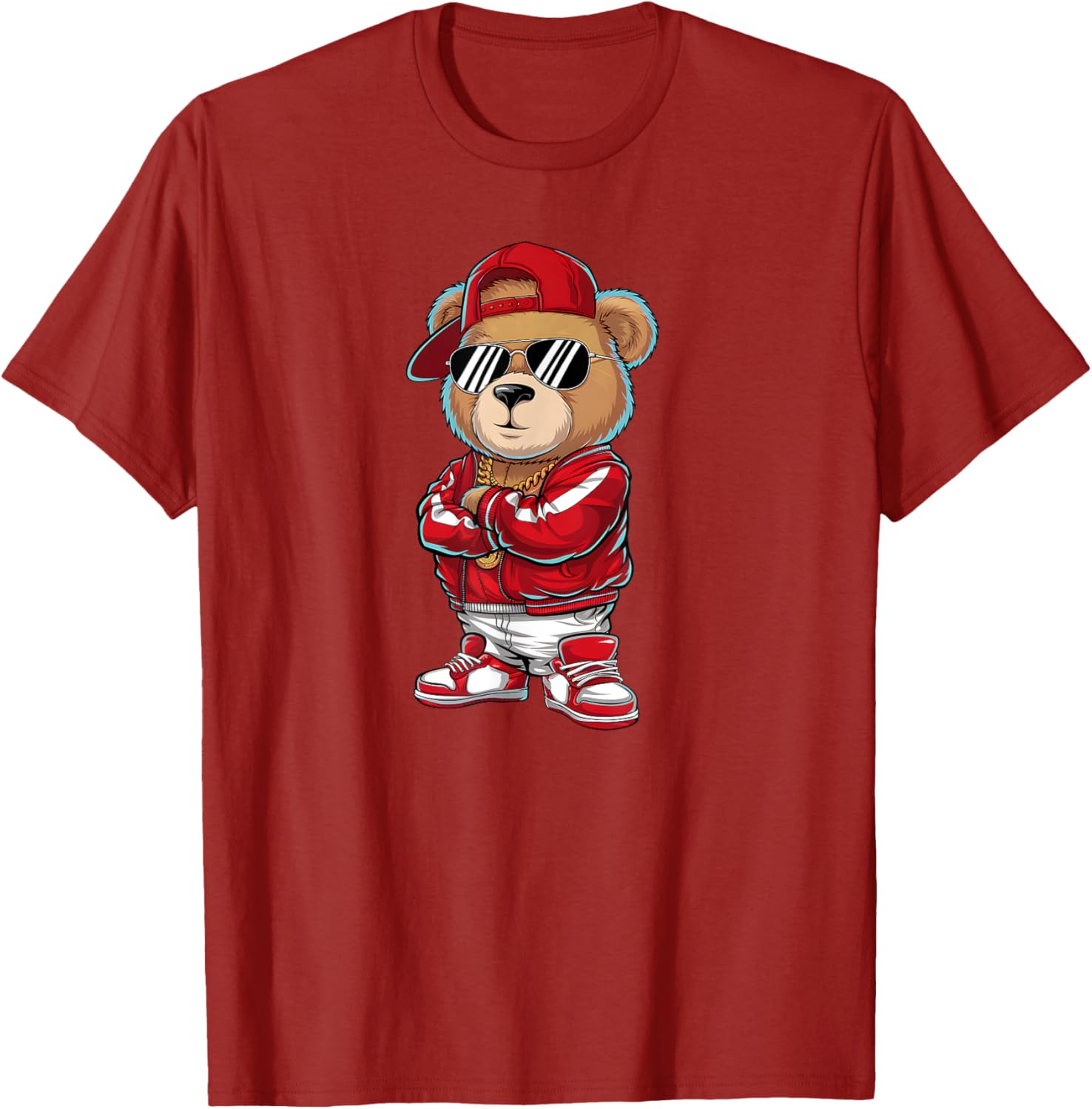Funny Hip Hop Teddy Bear 90s Graffiti Art T-Shirt for Rap Lovers - 9