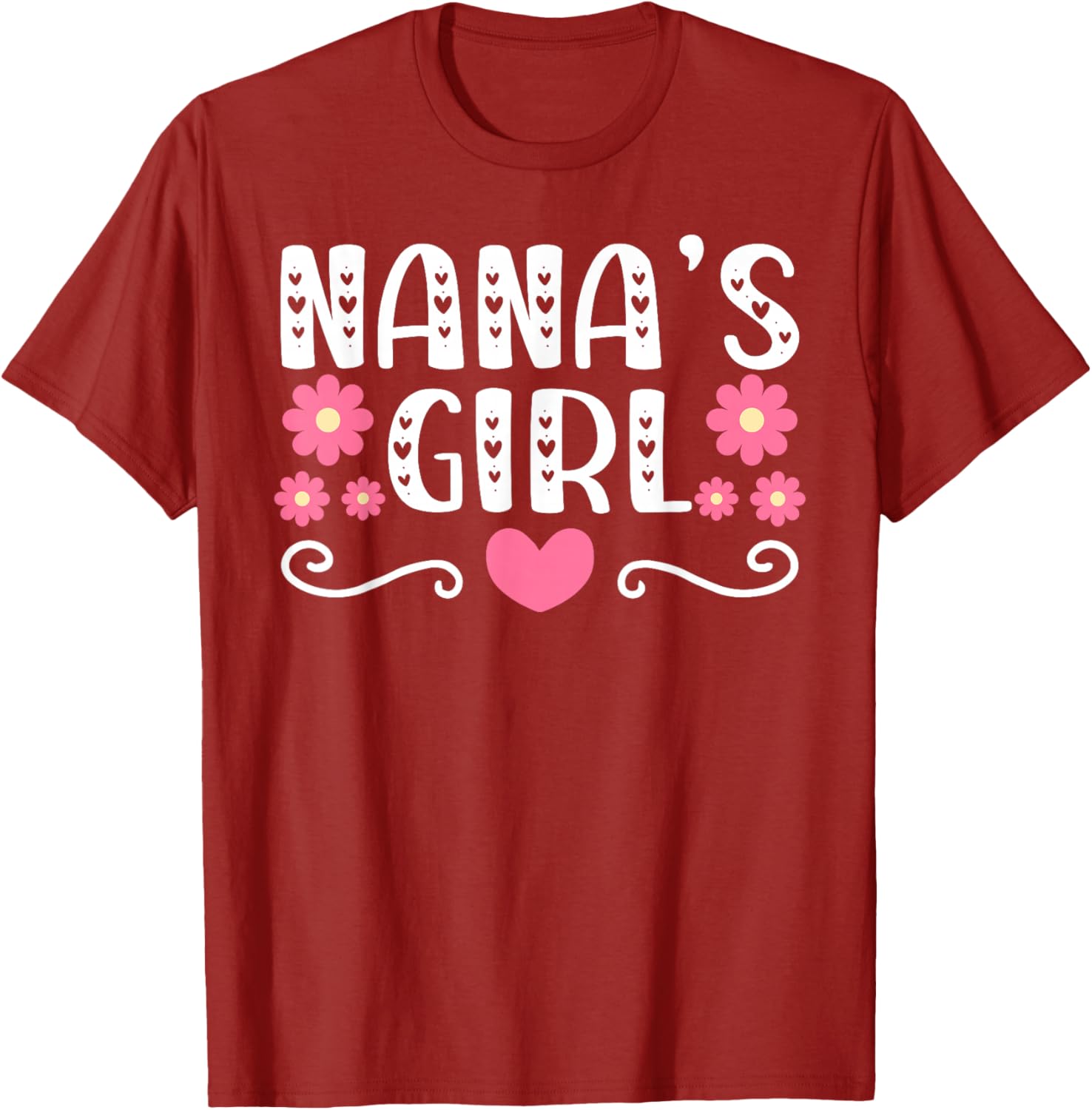 Nana's Girl Heart T-Shirt for Granddaughter - Cute Gift Idea - 21