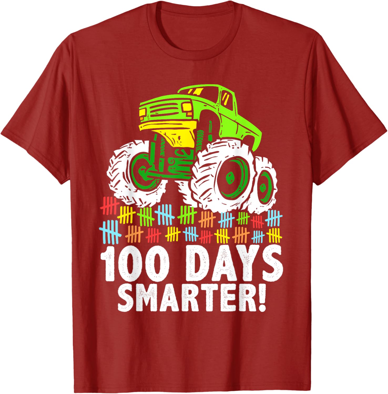 100 Days of School Monster Truck T-Shirt for Boys Fun and Stylish - 9