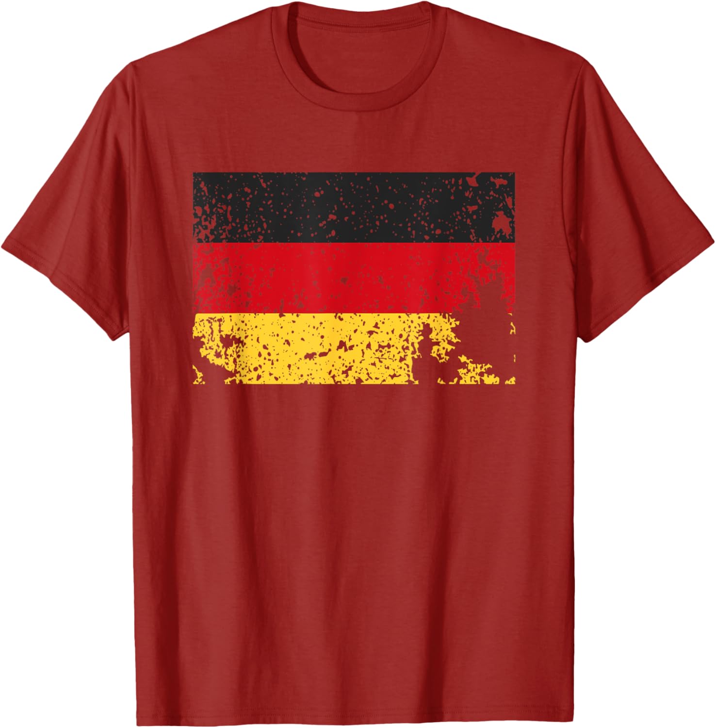Retro Worn Germany Flag T-Shirt Grunge Distressed German Colors Style - 6