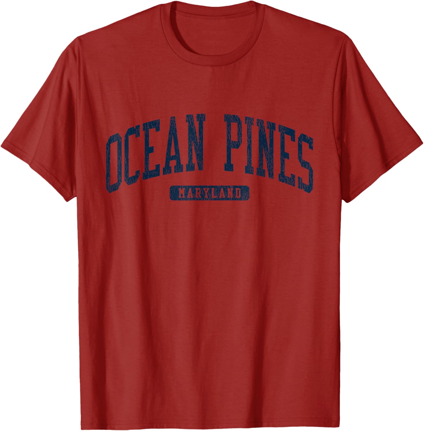 Ocean Pines Maryland College Style Blue T-Shirt for Casual Wear - 8