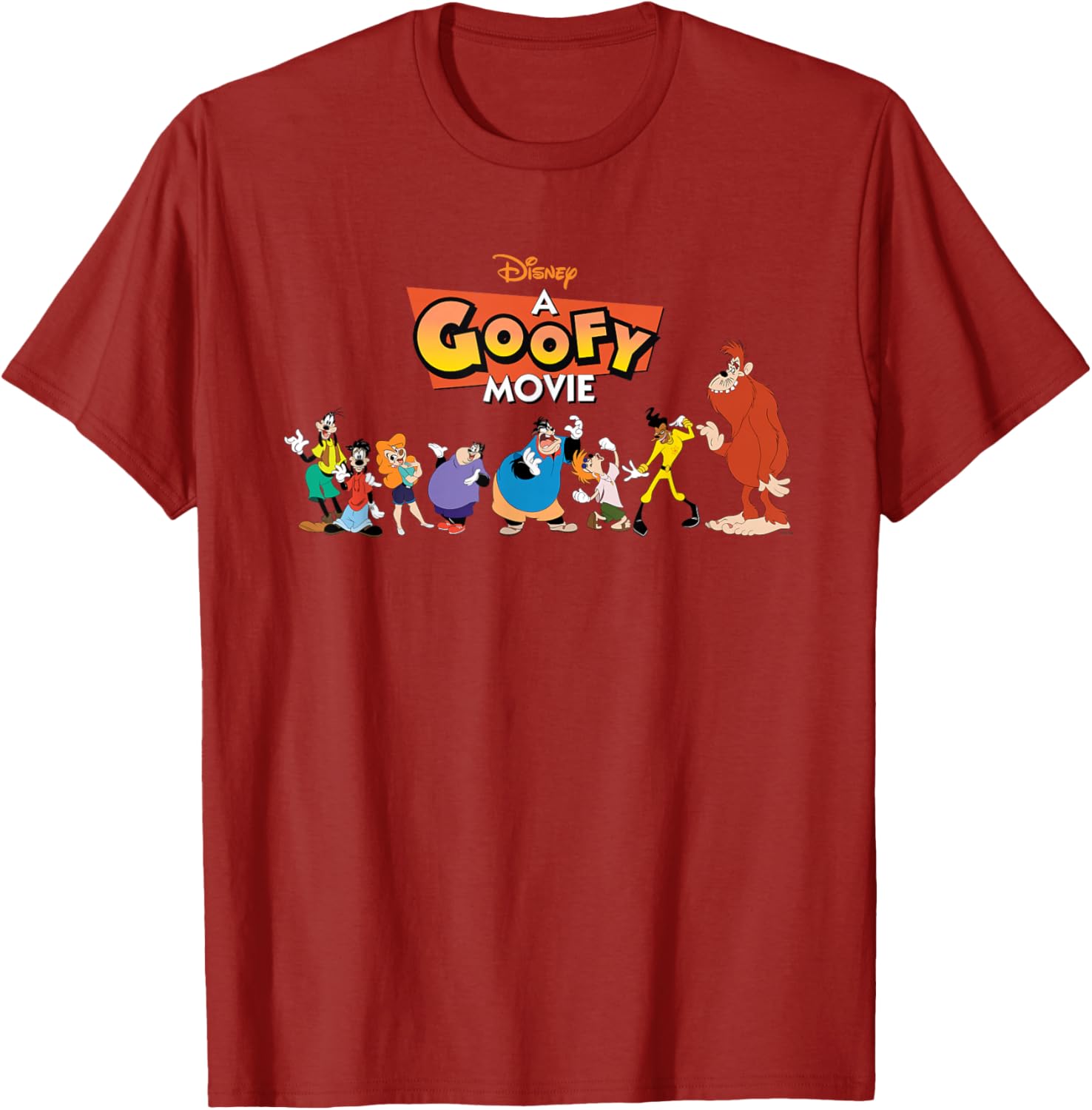 Disney A Goofy Movie 30th Anniversary Character Logo T-Shirt for Fans - 7