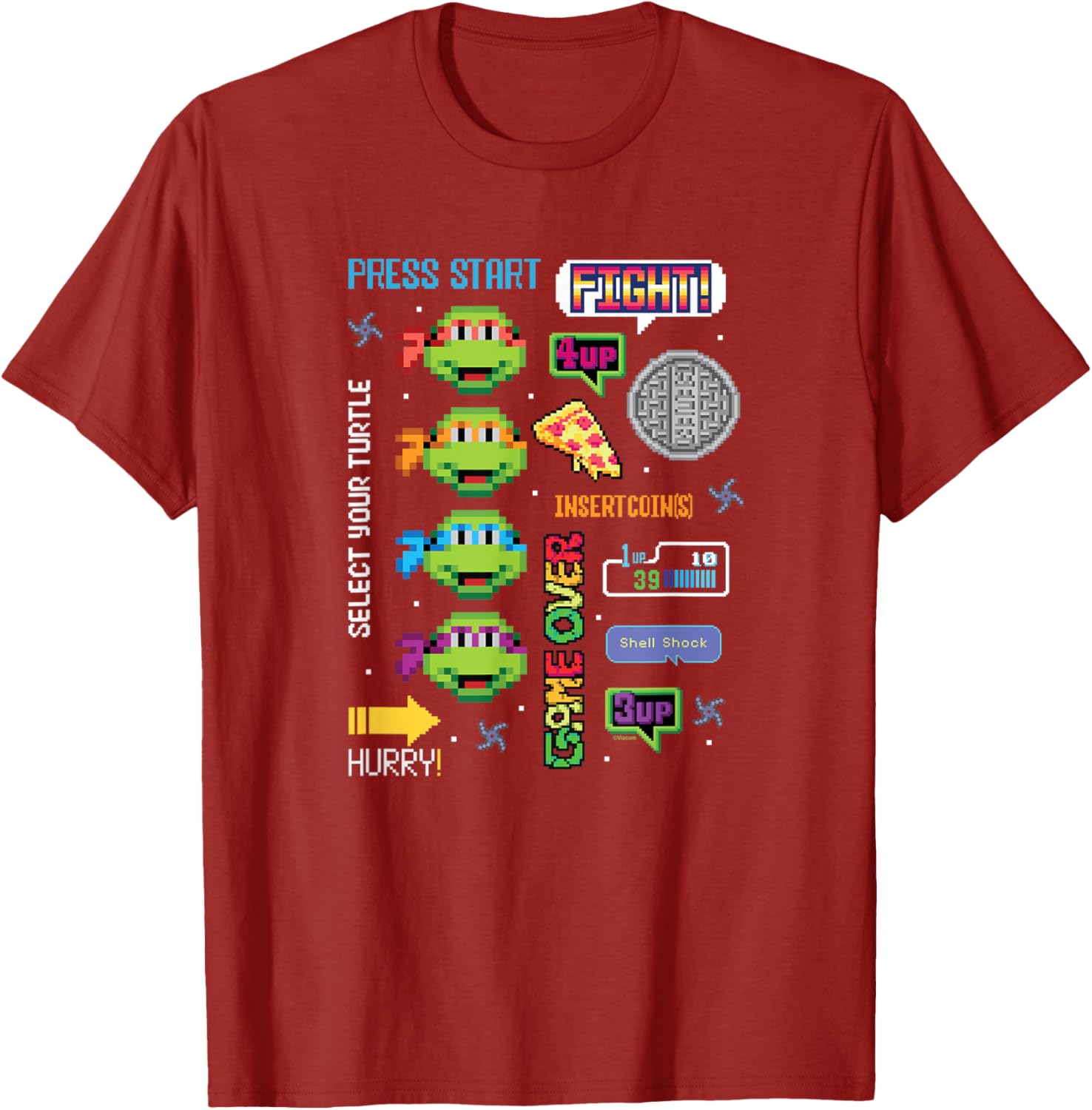 Teenage Mutant Ninja Turtles Icon Cluster T-Shirt for Cool Teens - 10