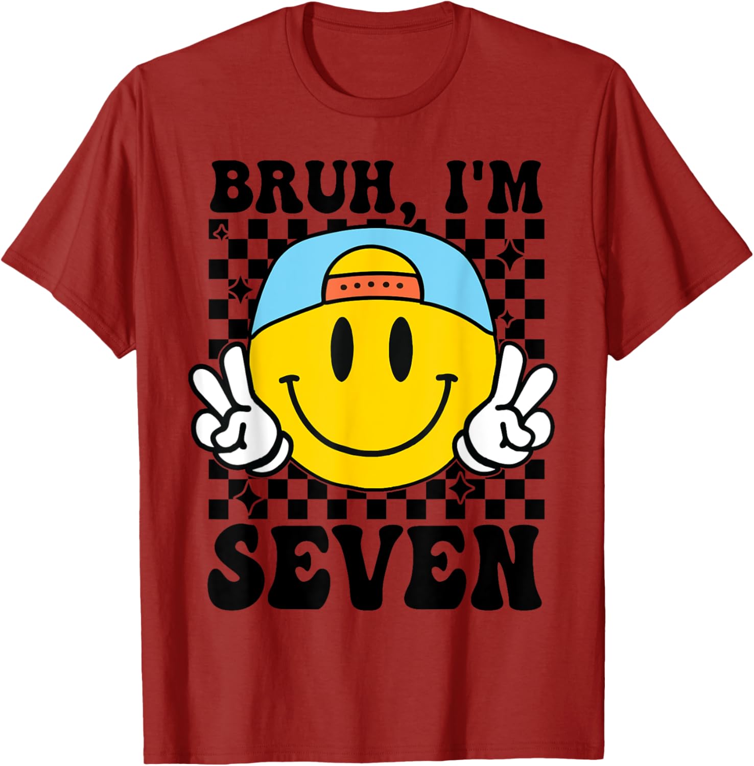 Groovy 7th Birthday T-Shirt for Boys and Girls - Fun Party Gift - 21