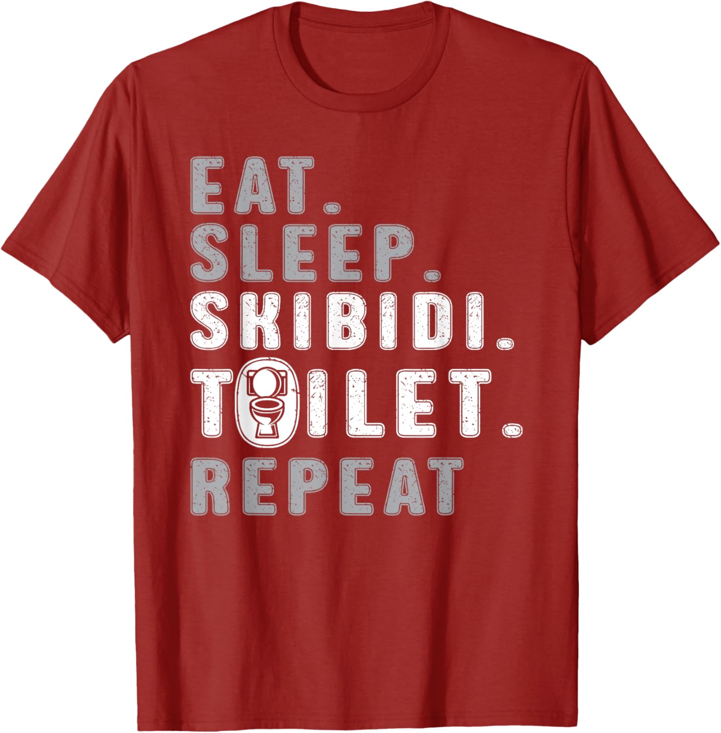 Funny Eat Sleep Skibidi Toilet Meme T-Shirt for Rizz Lovers - 2