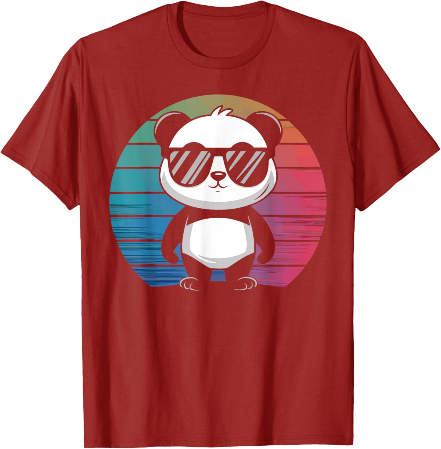 Retro Panda T-Shirt with Sunglasses for Chill Vibes and Fun Style - 6