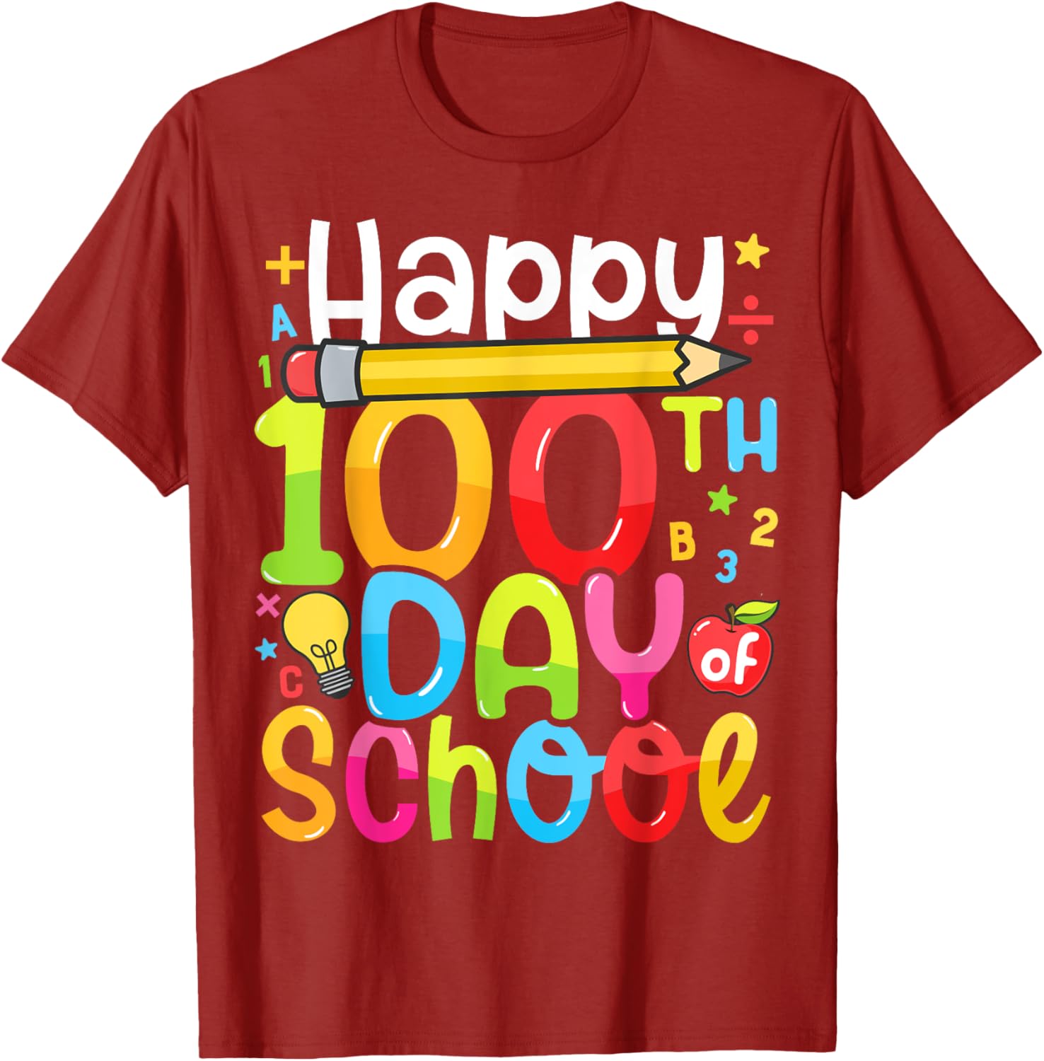 Happy 100th Day of School T-Shirt for Kids and Teachers – Fun Celebration Gear - 1