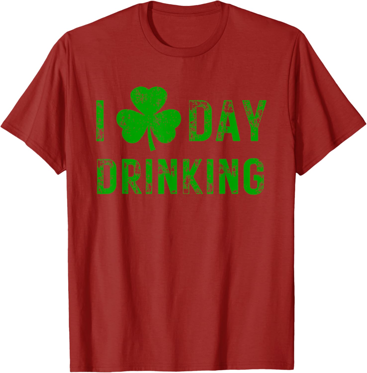 I Love Day Drinking Shamrock Heart St Paddy's Day T-Shirt for Fun Celebrations - 6