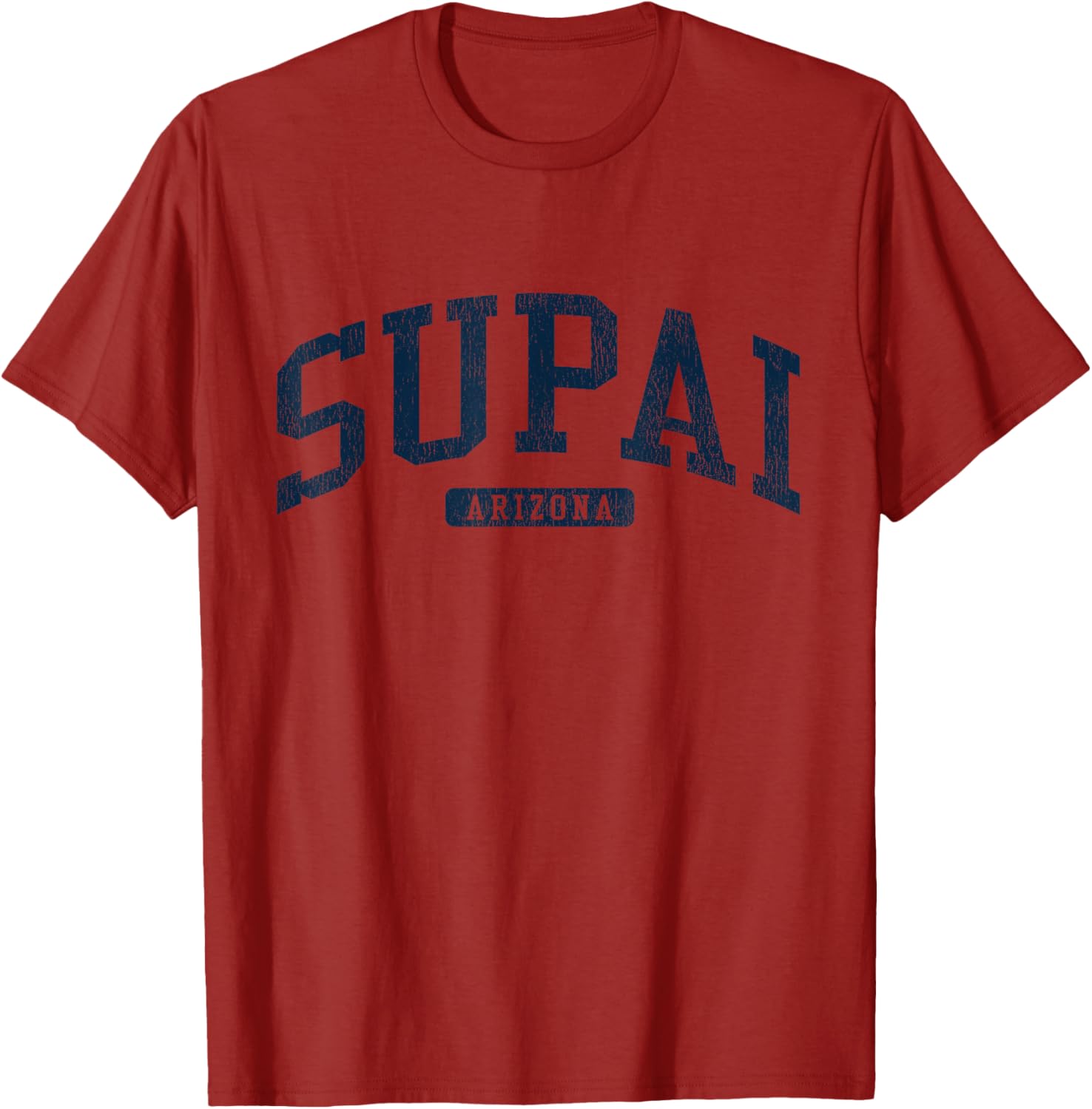 Supai Arizona College University Style Blue T-Shirt for a Casual Look - 14