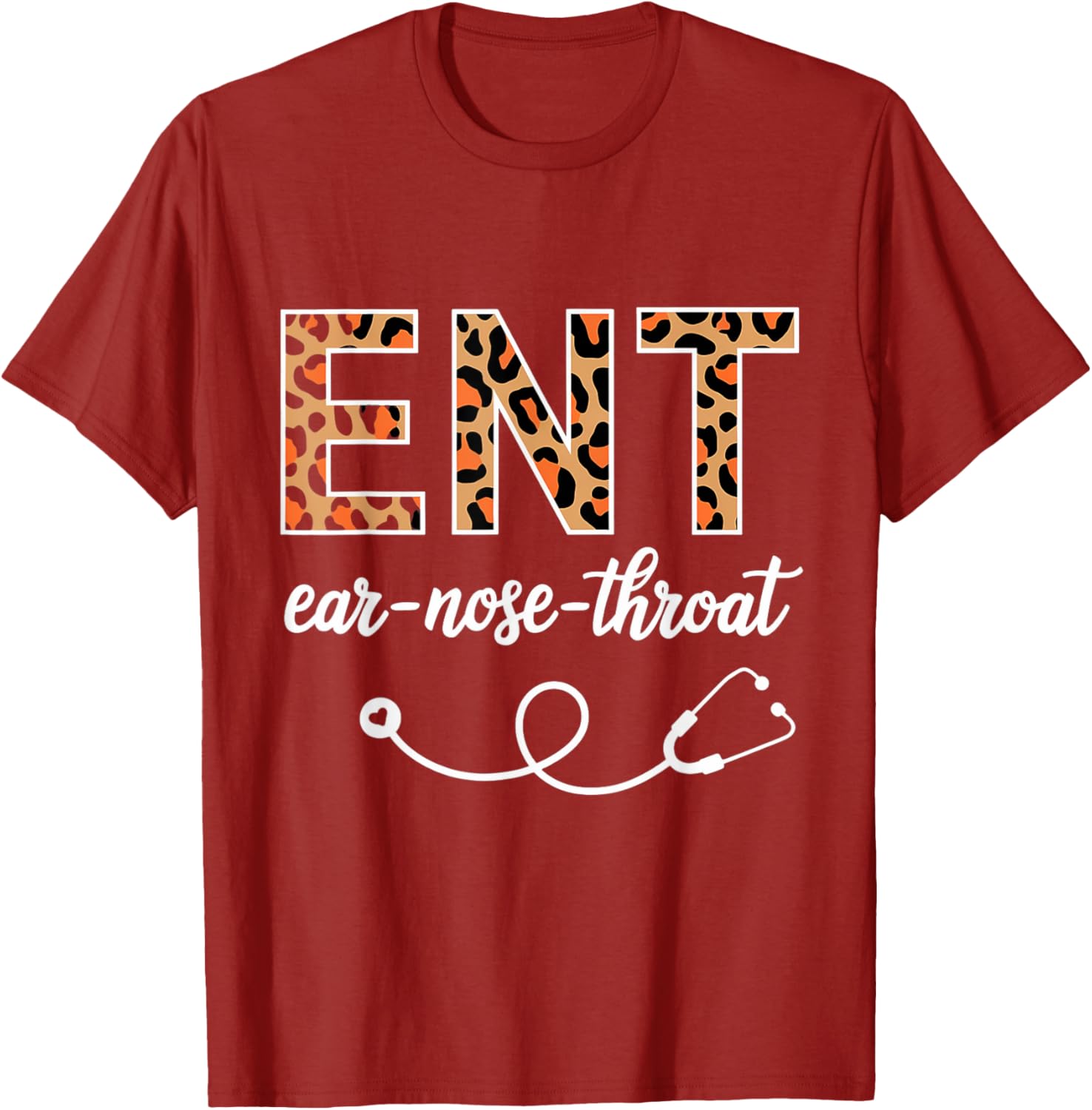Leopard Print ENT T-Shirt for Otolaryngologists and Ear Nose Throat Lovers - 11