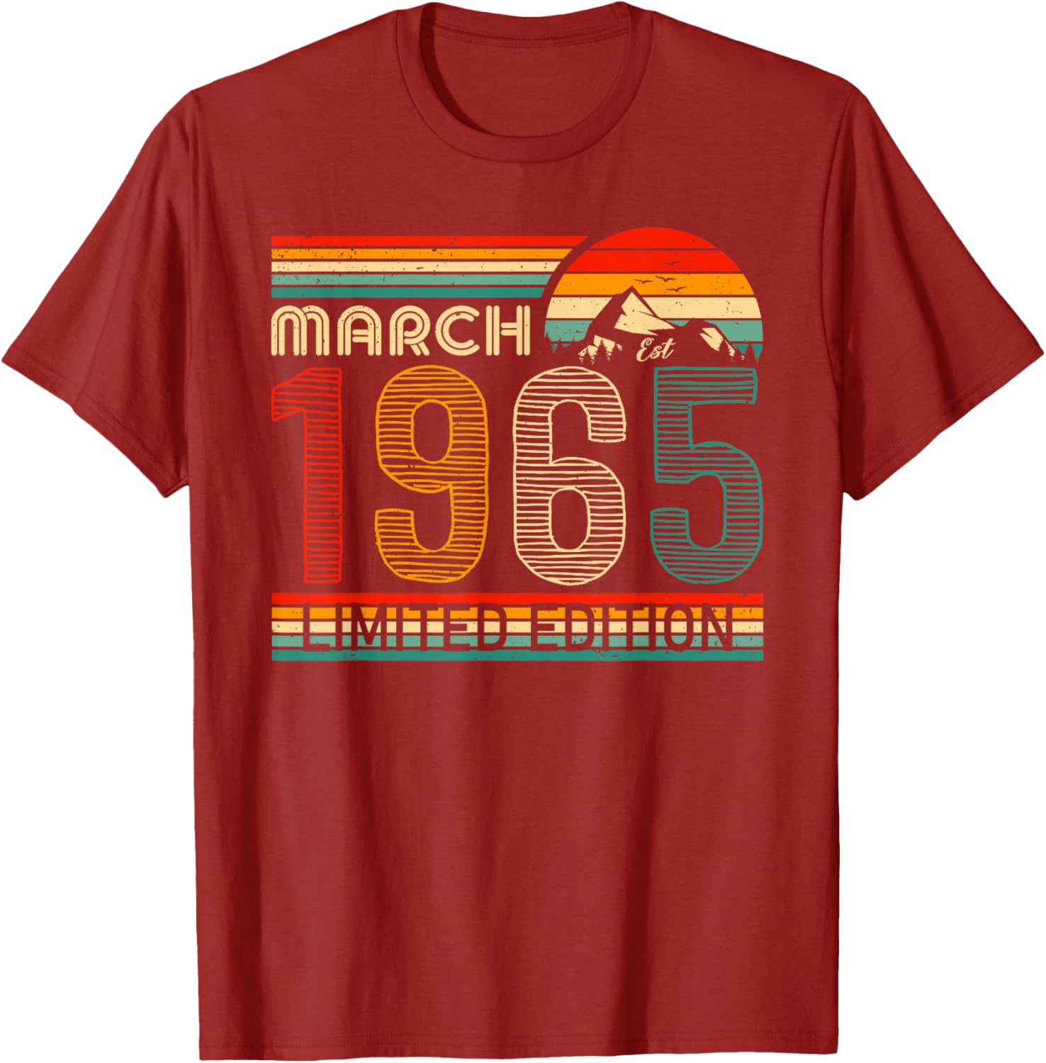 March 1965 Vintage Birthday T-Shirt Classic Design for Timeless Style - 22
