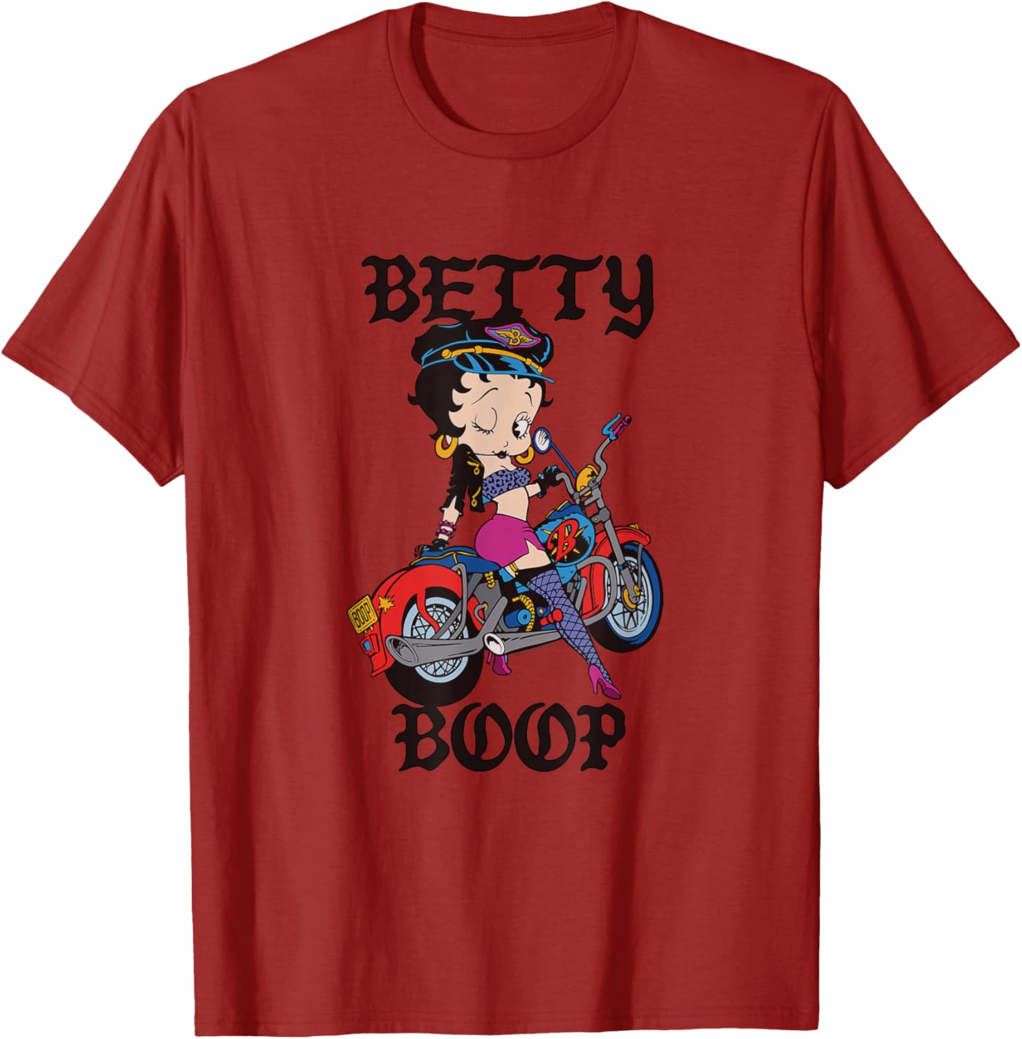 Betty Boop Vintage Biker Babe T-Shirt for Cool Retro Fashion Lovers - 6