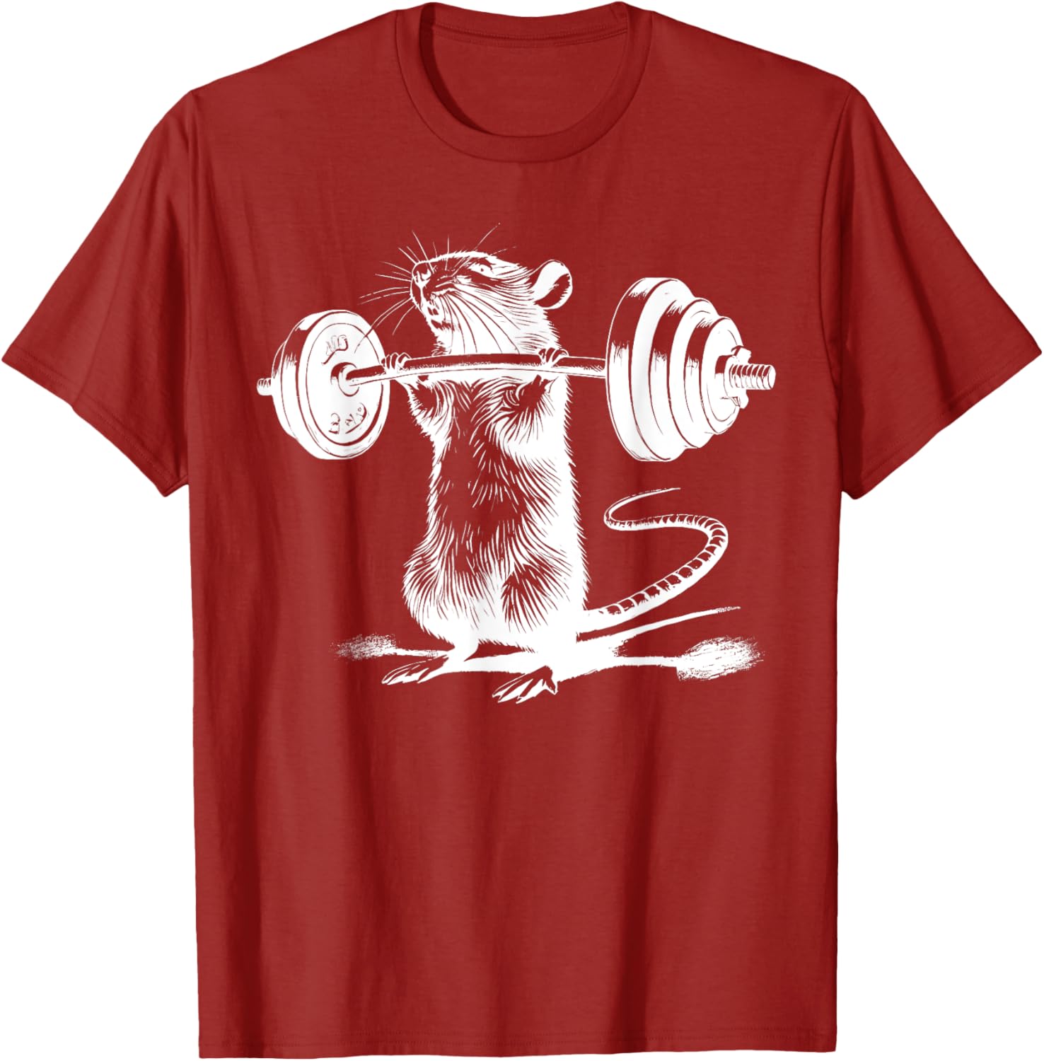 Retro Gym Rat Fitness T-Shirt for Bodybuilding and Weight Lifting Fans - 16