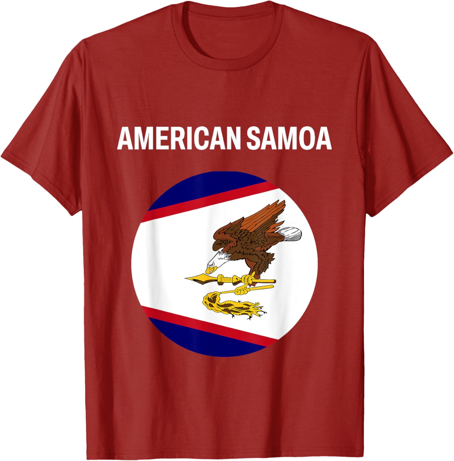 American Samoa Flag Modern T-Shirt for Stylish Casual Wear - 6