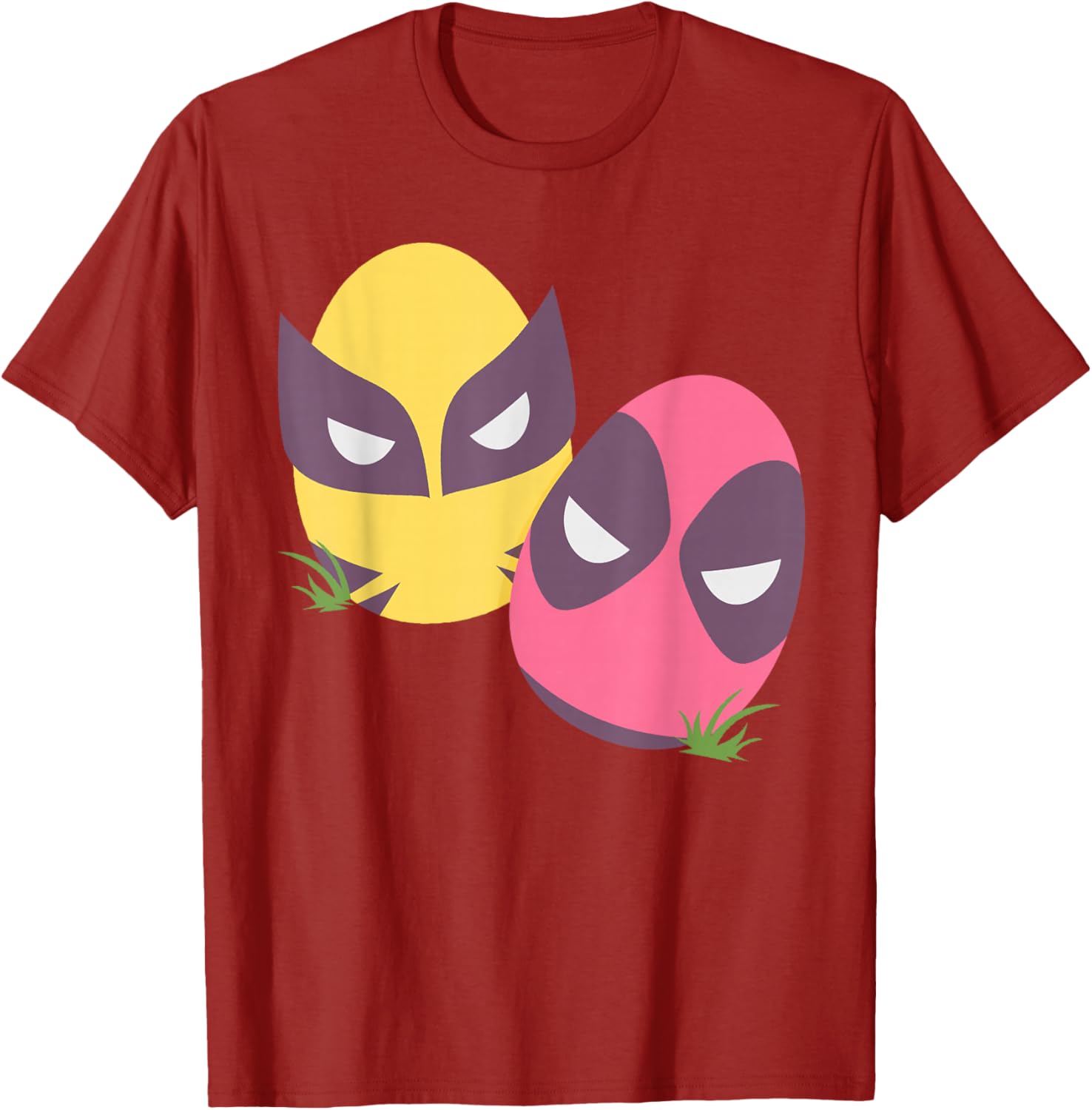 Marvel Deadpool and Wolverine Pastel Easter Eggs T-Shirt for Spring Fun - 23
