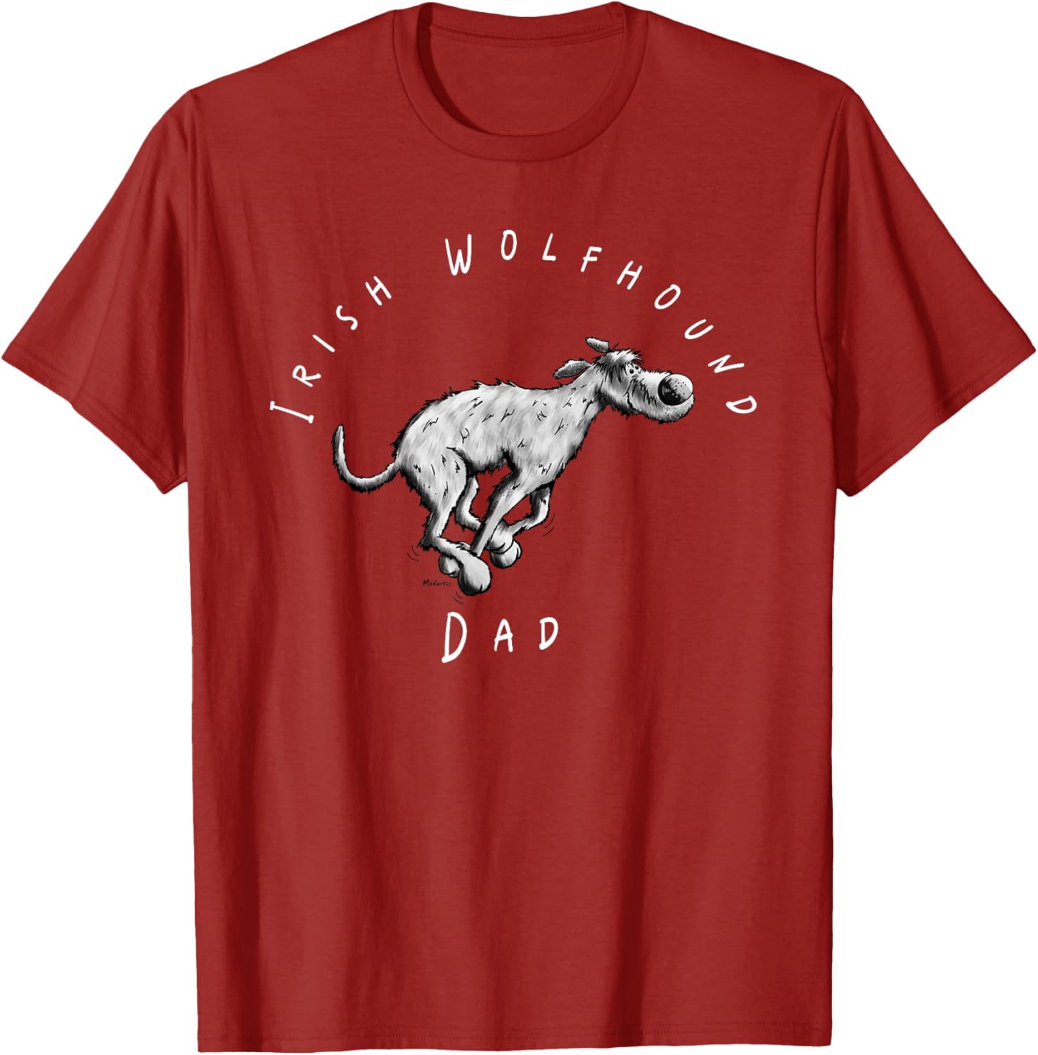 Irish Wolfhound Dad Fun Cartoon T-Shirt for Dog Lovers - Great Gift! - 18