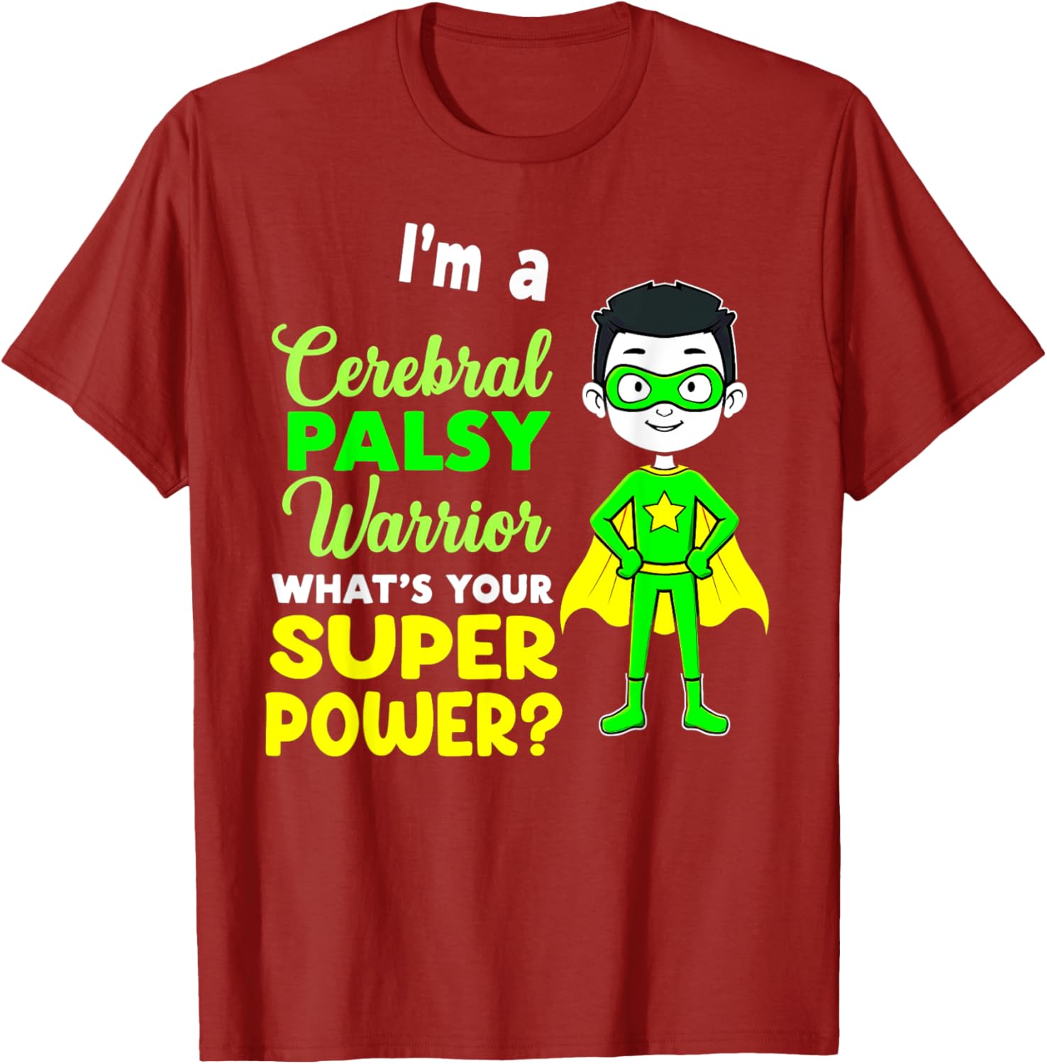 Kids Cerebral Palsy Warrior T-Shirt for Awareness and Support - 14