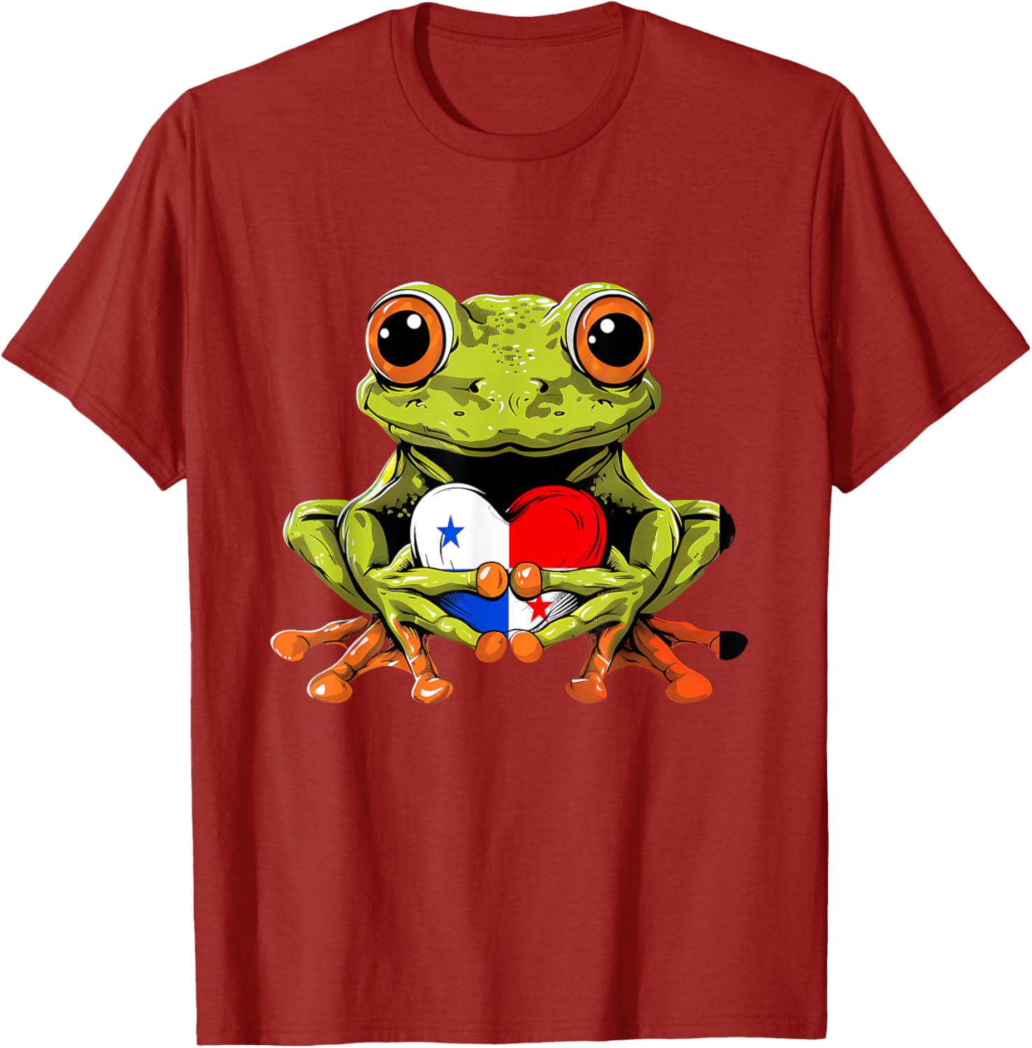 Panama Toad Frog Heart T-Shirt Celebrating Panamanian Roots and Pride - 14