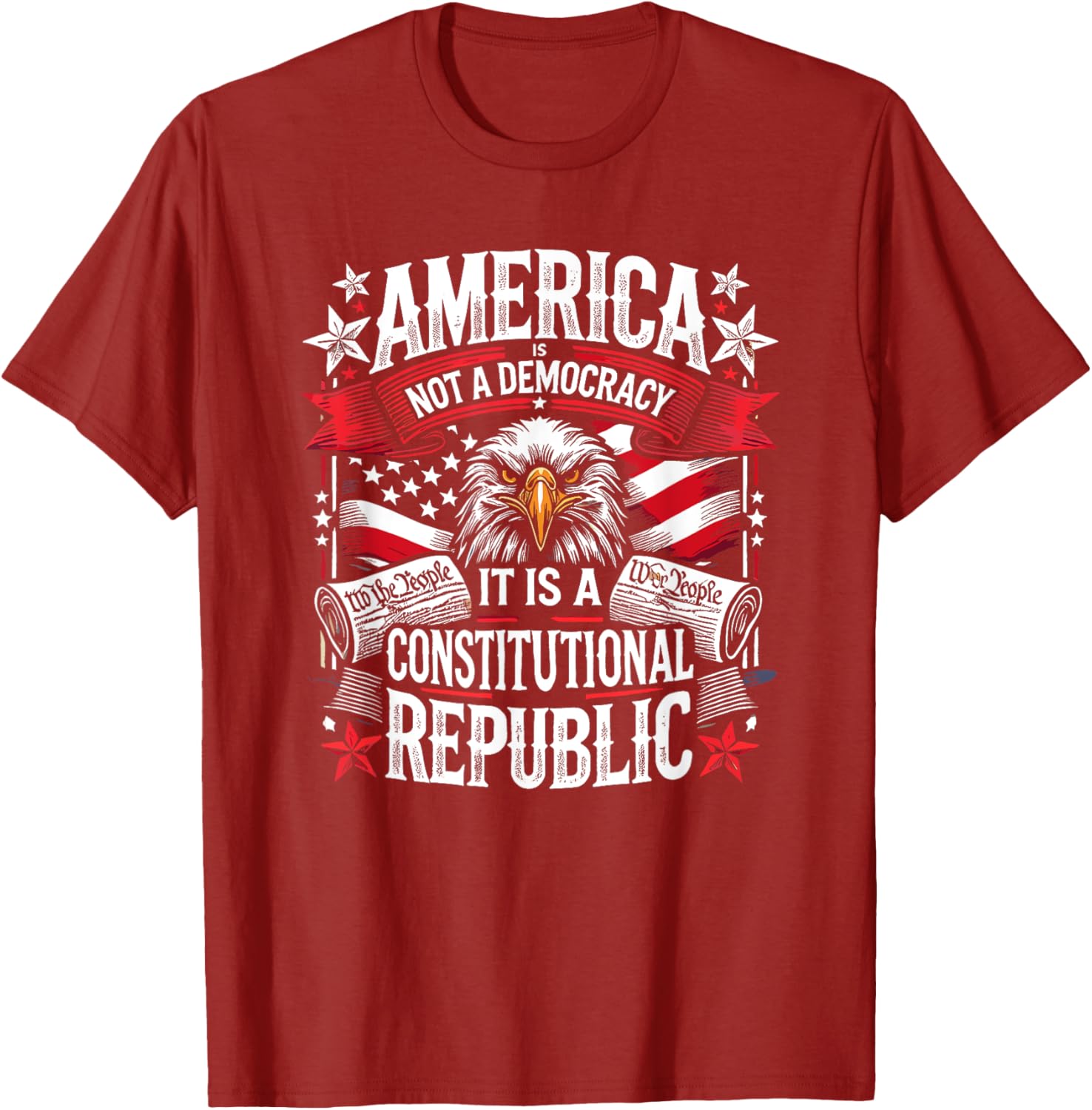 America Is Not A Democracy Constitutional Republic T-Shirt for Freedom Lovers - 4
