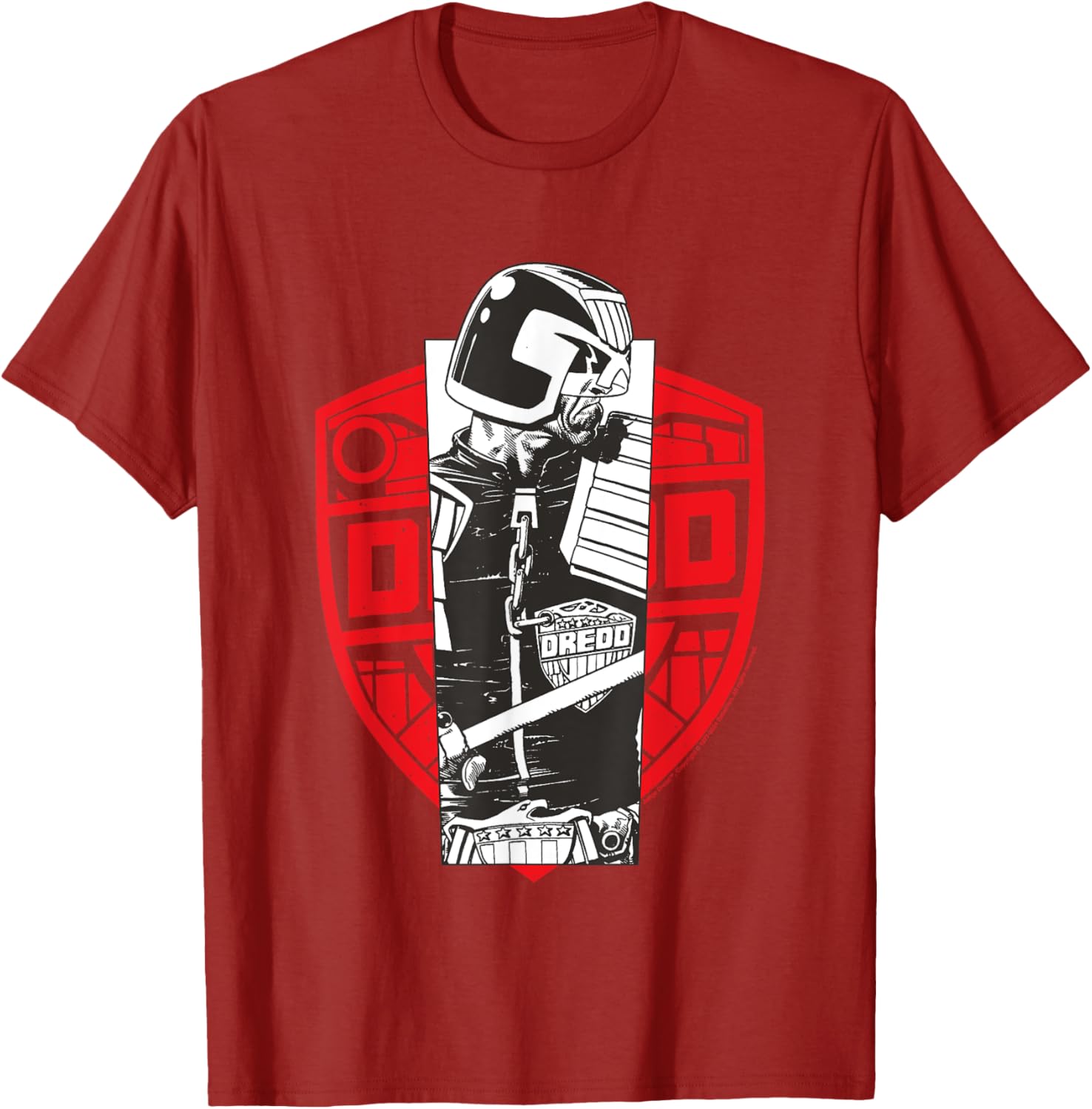 Judge Dredd Law Enforcer T-Shirt for Fans of 2000 AD Comics - 7