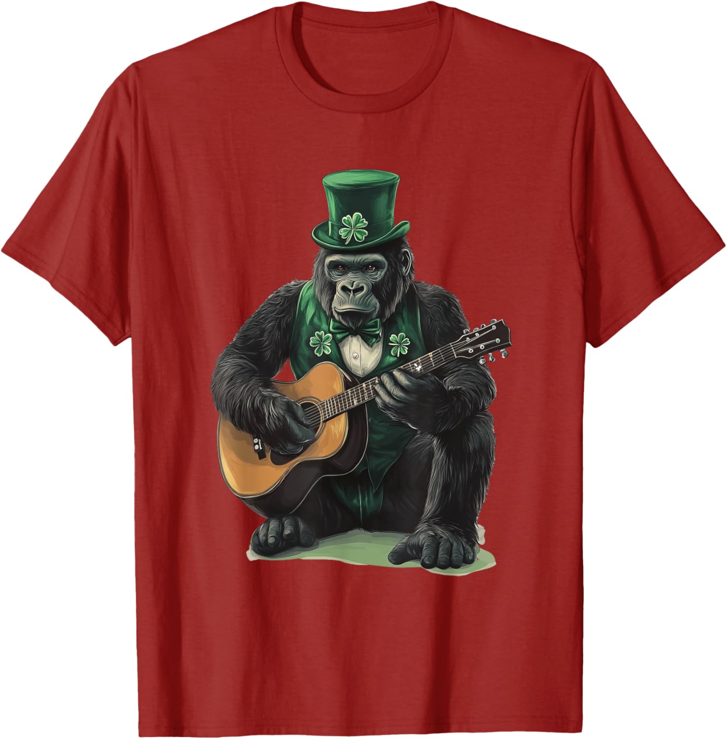 Saint Patrick's Day Gorilla T-Shirt Fun Style for Holiday Celebrations - 4