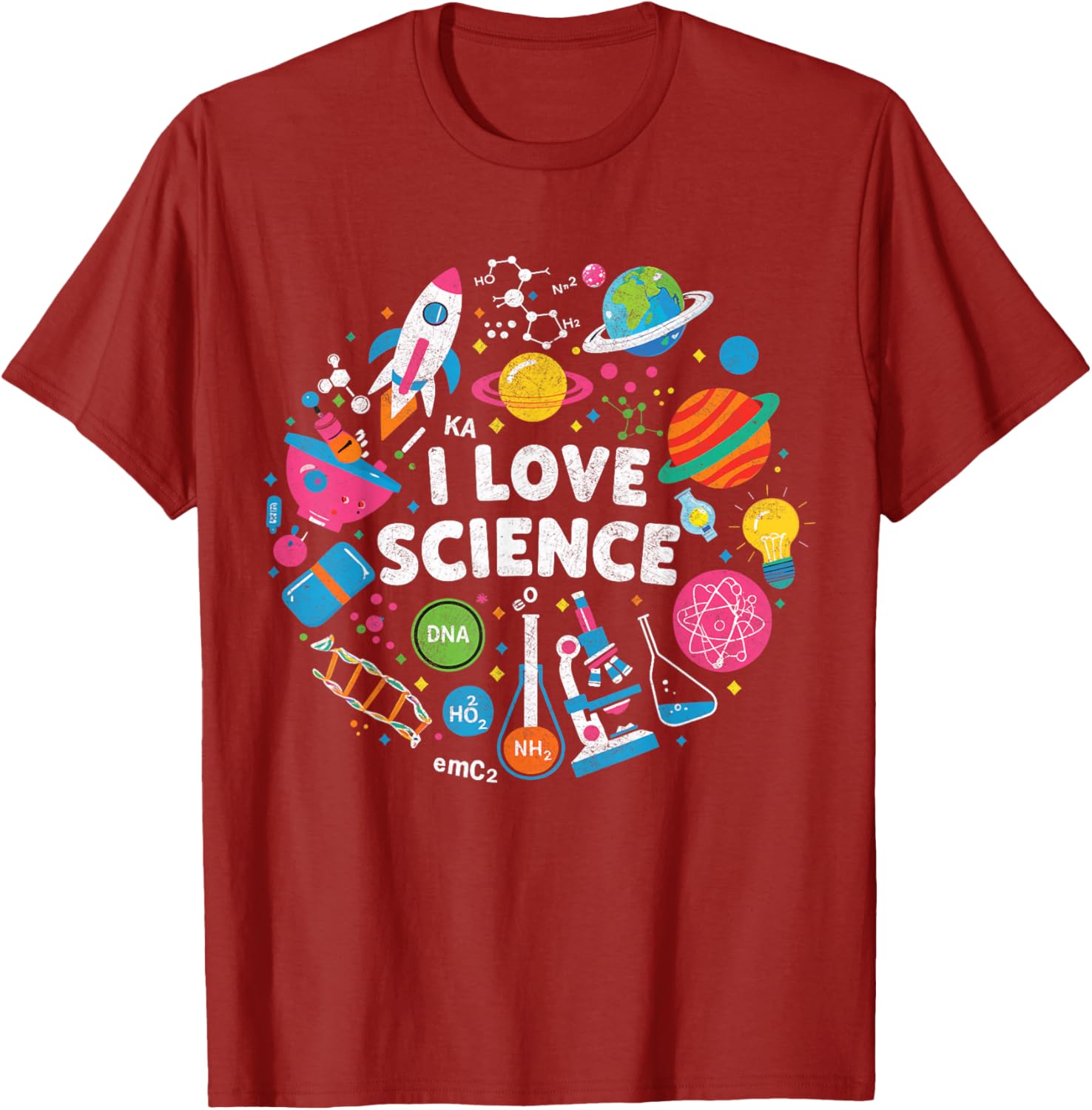 I Love Science T-Shirt for Kids - Perfect Gift for Young Science Lovers - 12
