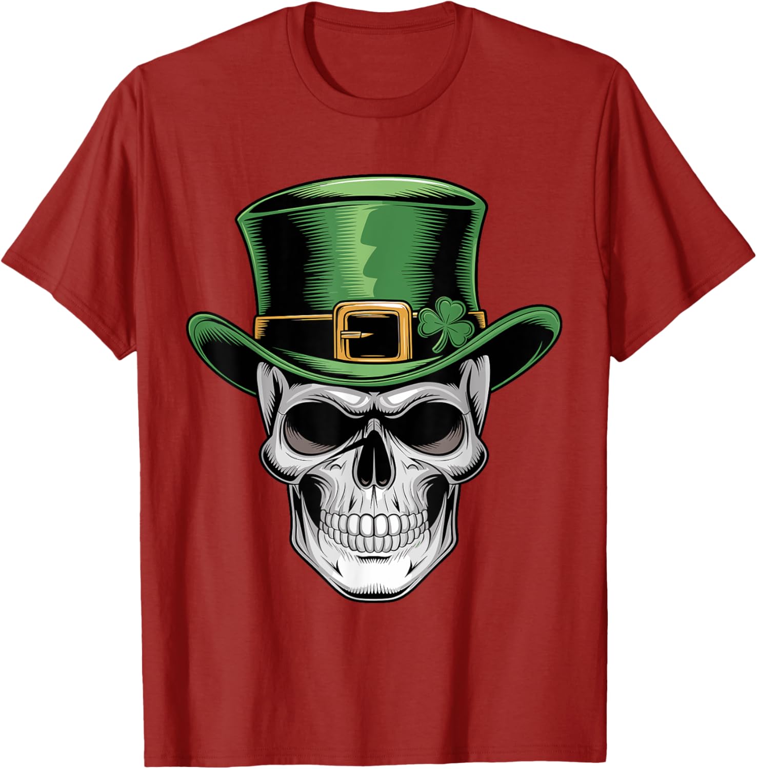 Skull St. Patrick's Day Irish Shamrock T-Shirt for Lucky Celebrations - 15