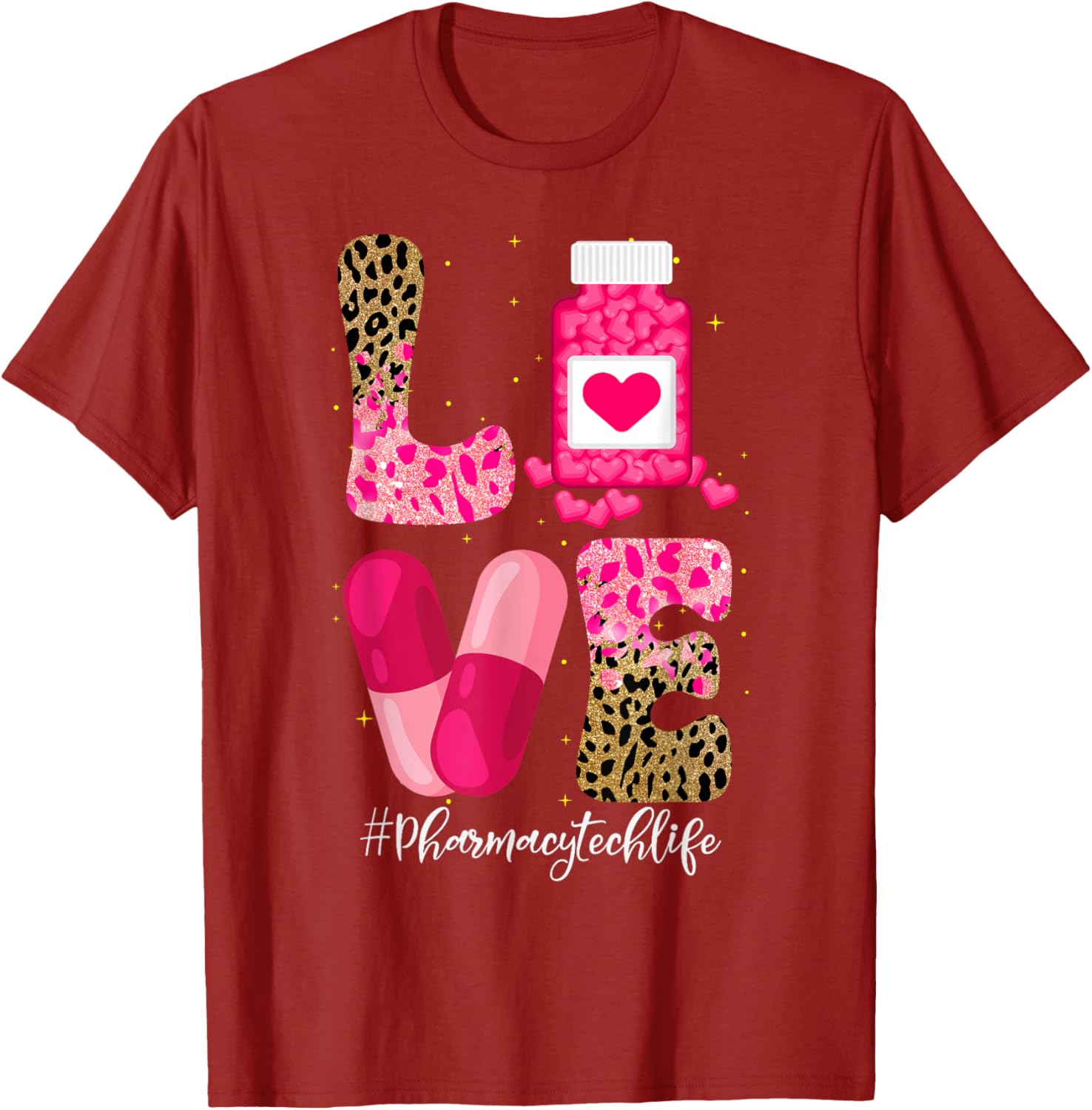 Love Pharmacy Tech Life T-Shirt for Pharmacy Technicians and Medicine Lovers - 1