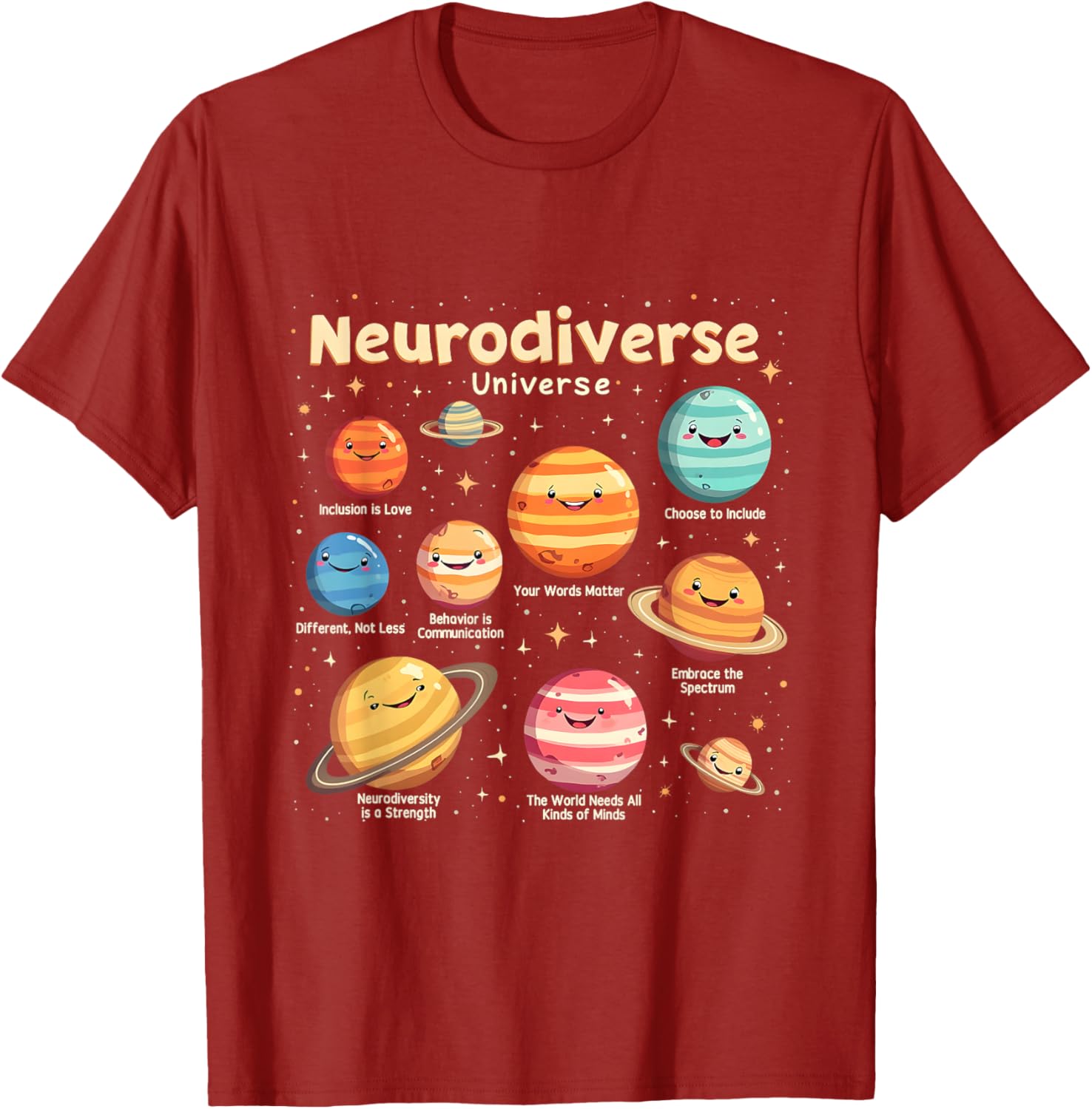 Neurodiverse Universe Autism Awareness T-Shirt - Celebrate Diversity in Style - 4