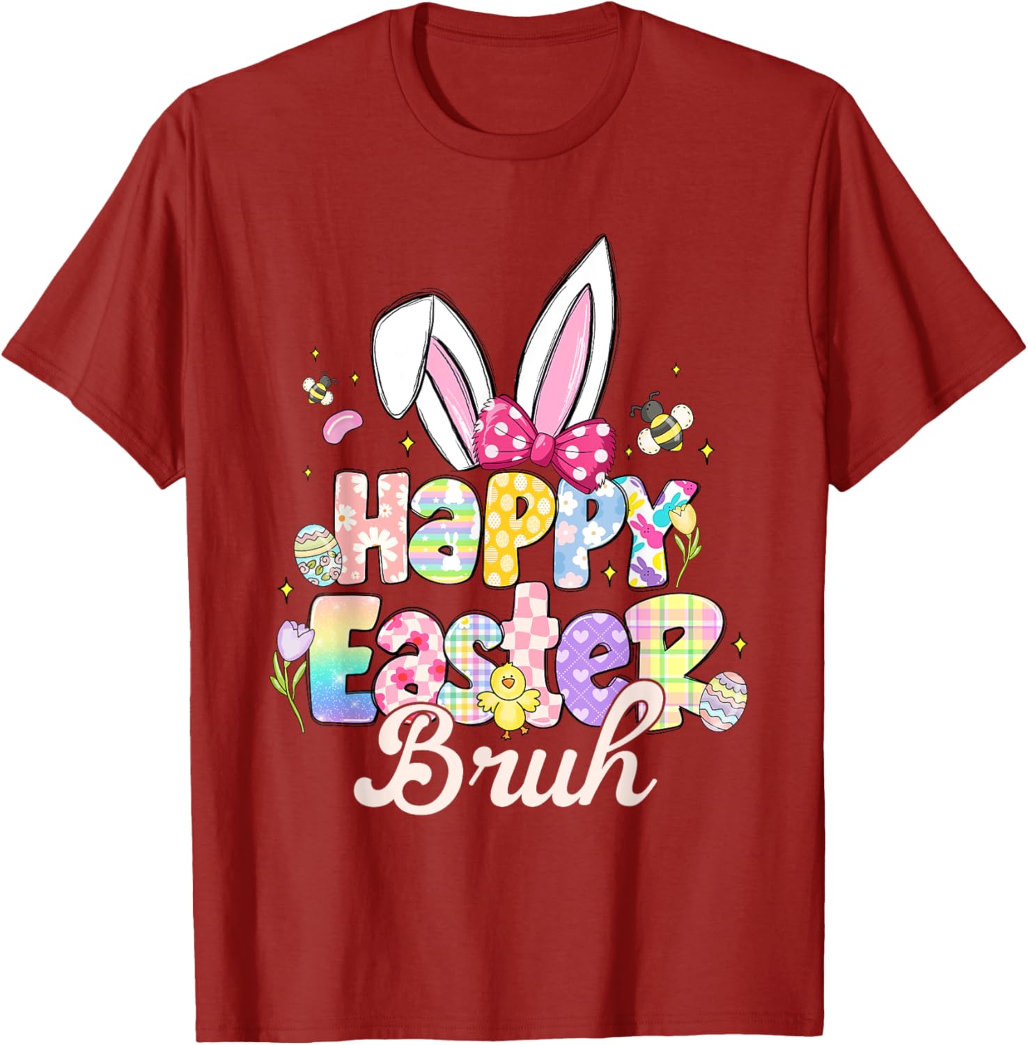 Funny Easter Bruh Meme T-Shirt for Bro Happy Spring Celebrations - 20