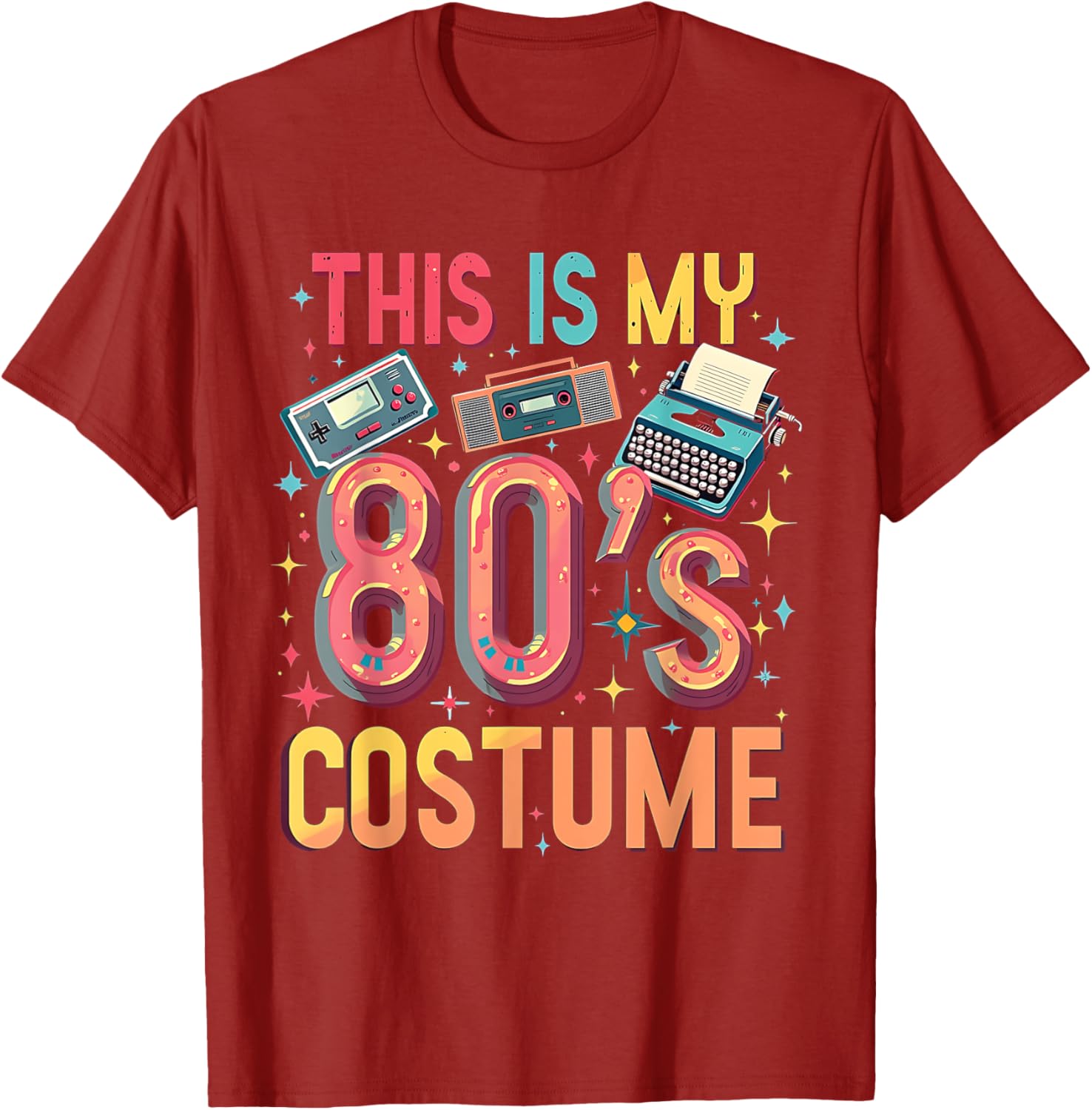 Retro 80's Costume T-Shirt for Fun Throwback Vibes Perfect for Parties - 4