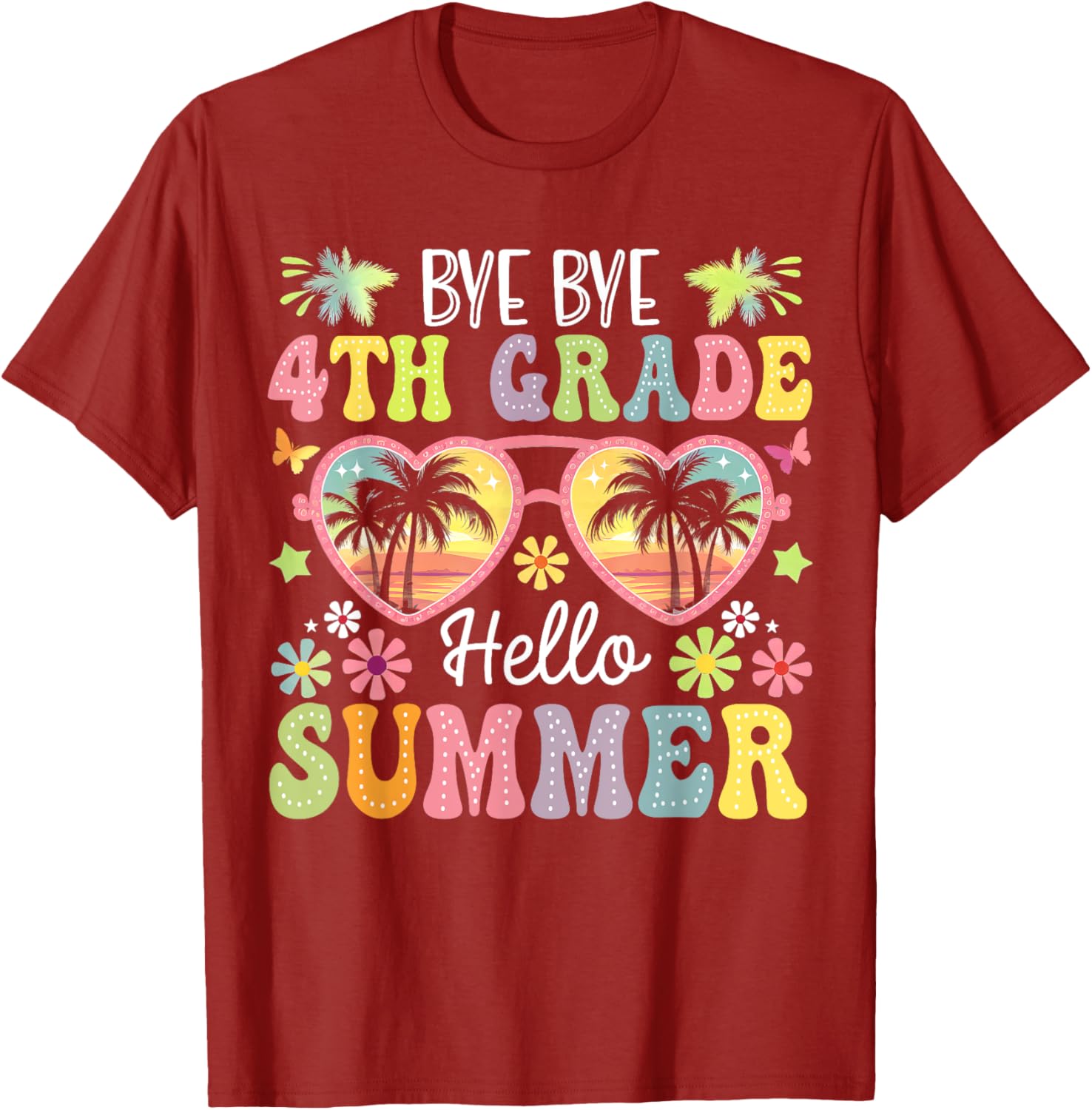 Goodbye 4th Grade Hello Summer Kids T-Shirt for Boys - Fun Last Day Style - 16