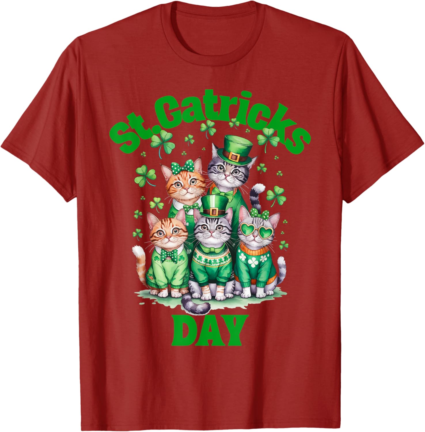 St Patricks Day Cats T-Shirt for Fun Saint Pattys Celebrations - 15