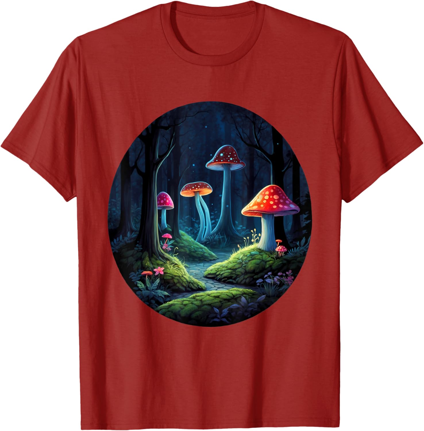 Magical Forest Mushrooms Kids T-Shirt | Whimsical Enchanting Design - 6